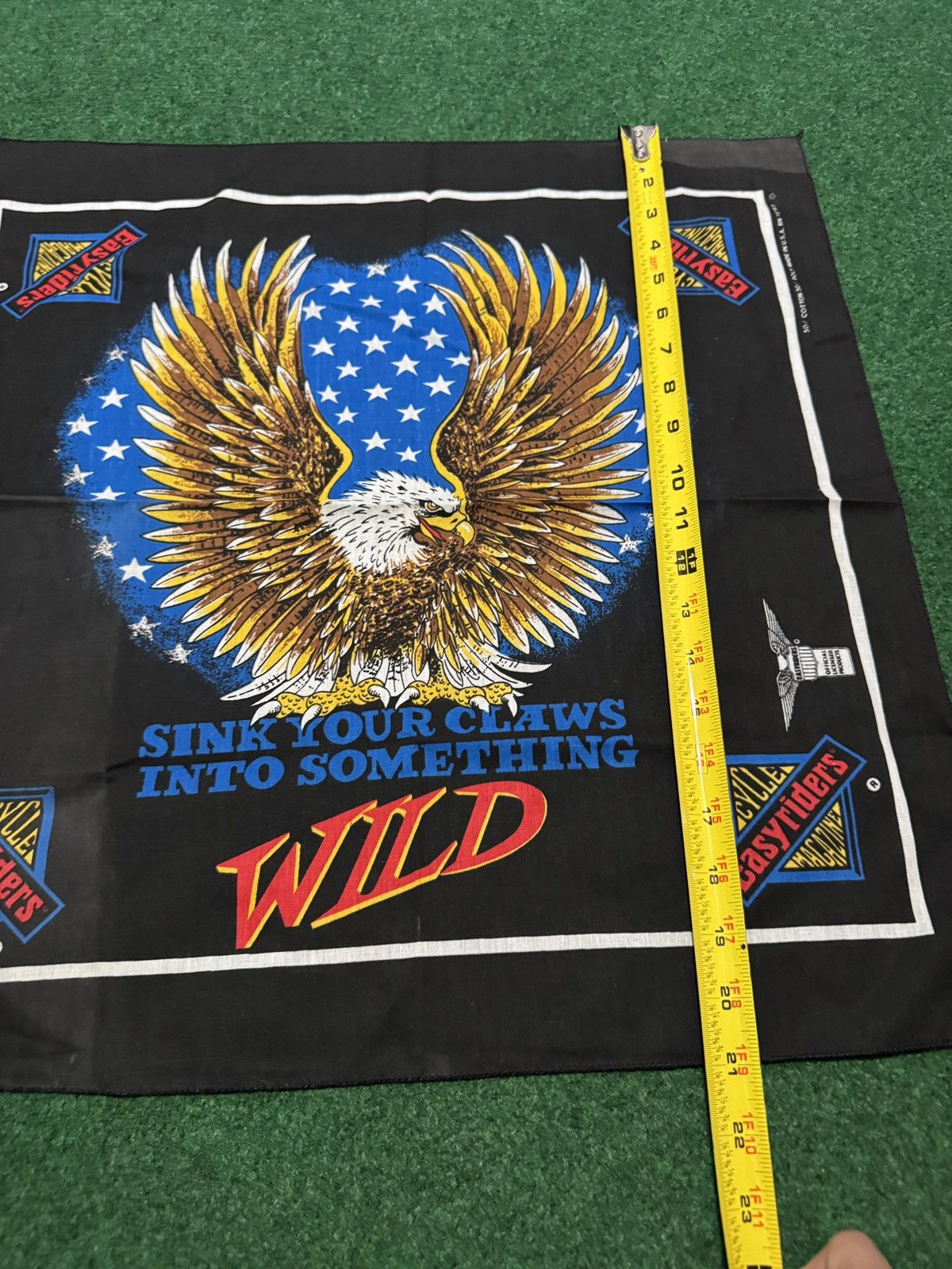 Harley Davidson × Vintage Vintage 90s Easy Riders Something Wild Eagle Biker Bandana Size ONE SIZE - 6 Thumbnail