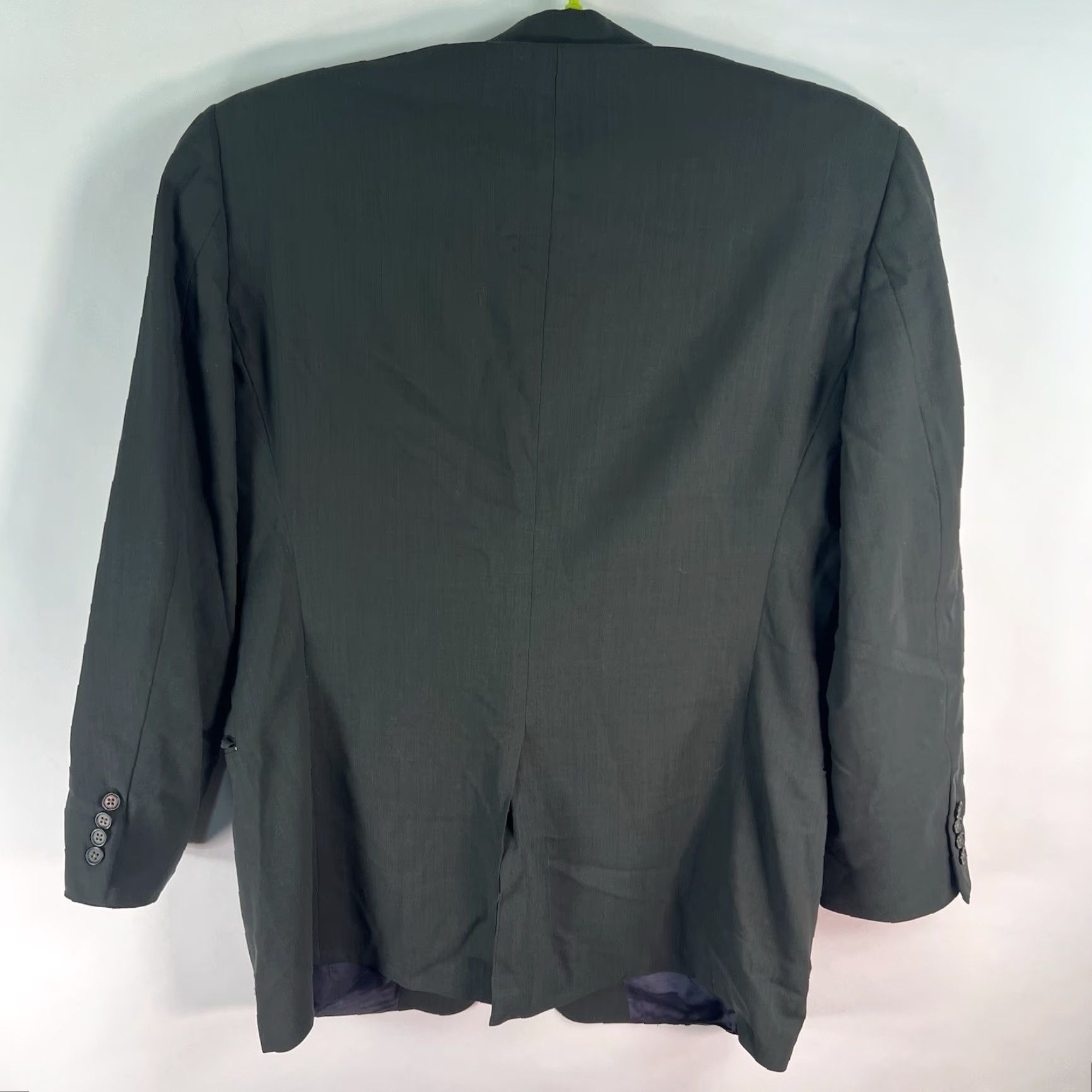 Hart Schaffner Marx Hart Schaeffer Marx Blazer Jacket Men’s Size 48 L Green Wool Tweed Notch Single-Breasted 2-Button USA Mens Size 48R - 6 Thumbnail
