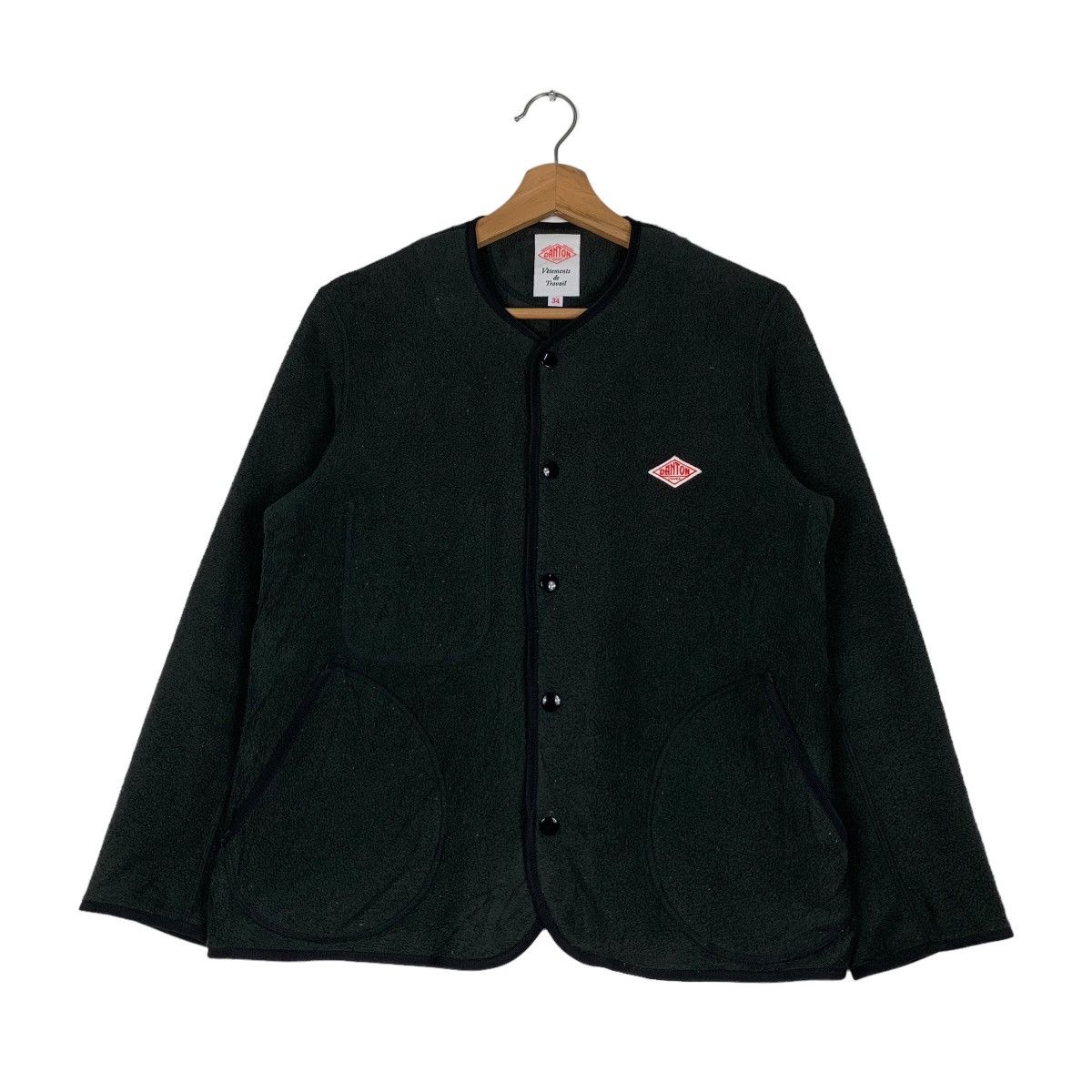 Danton DANTON Snap Button Fleece Jacket #0922-C41 Size US M / EU 48-50 / 2 - 1 Thumbnail