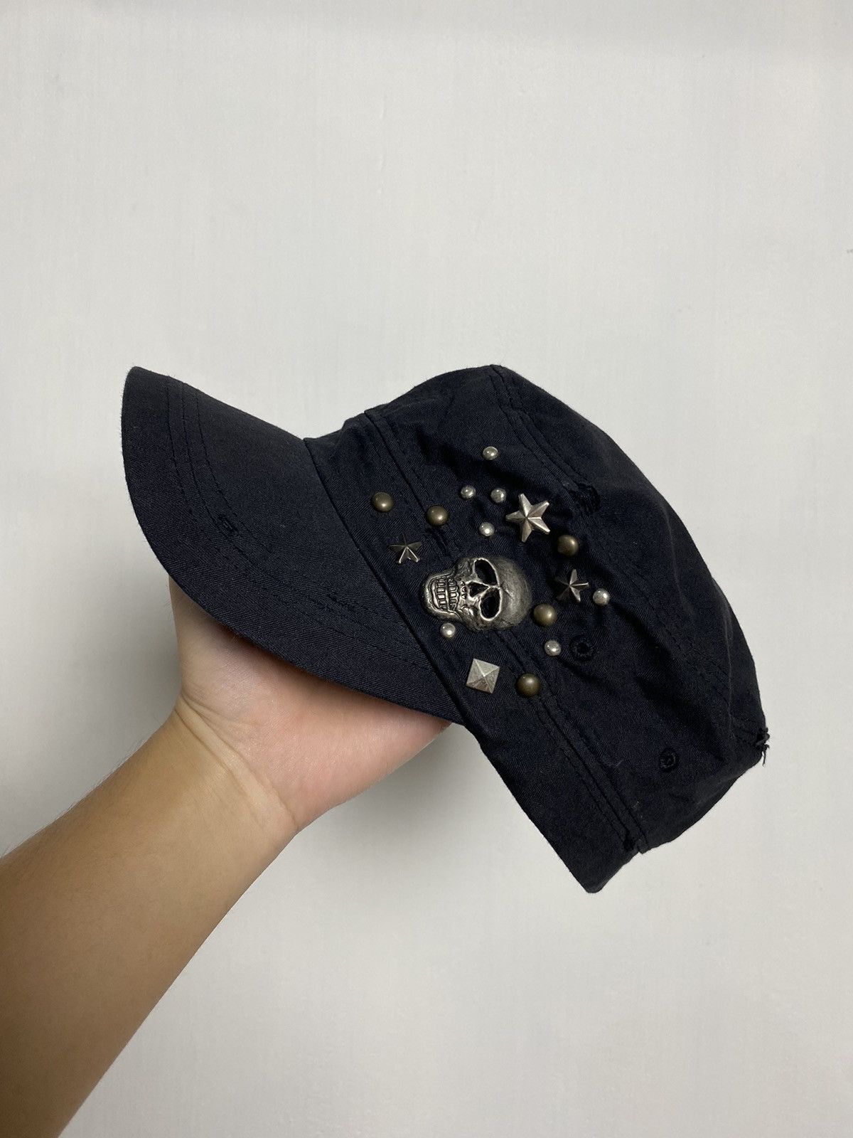 Beauty Beast × Hysteric Glamour × If Six Was Nine Cadet Distressed Skull Hat Size ONE SIZE - 2 Thumbnail