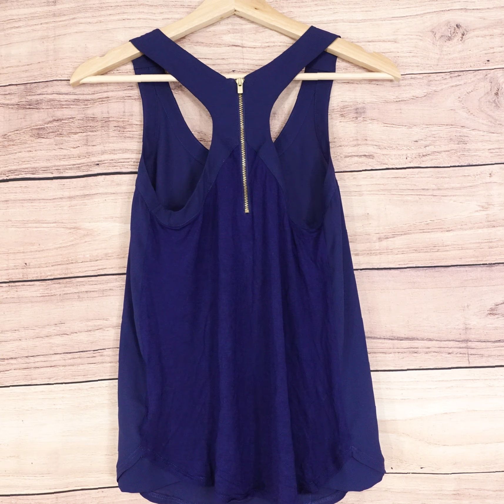 Express EXPRESS Sleeveless Blue Blouse Top Women's XS Regular Fit Casual Size XS / US 0-2 / IT 36-38 - 4 Thumbnail