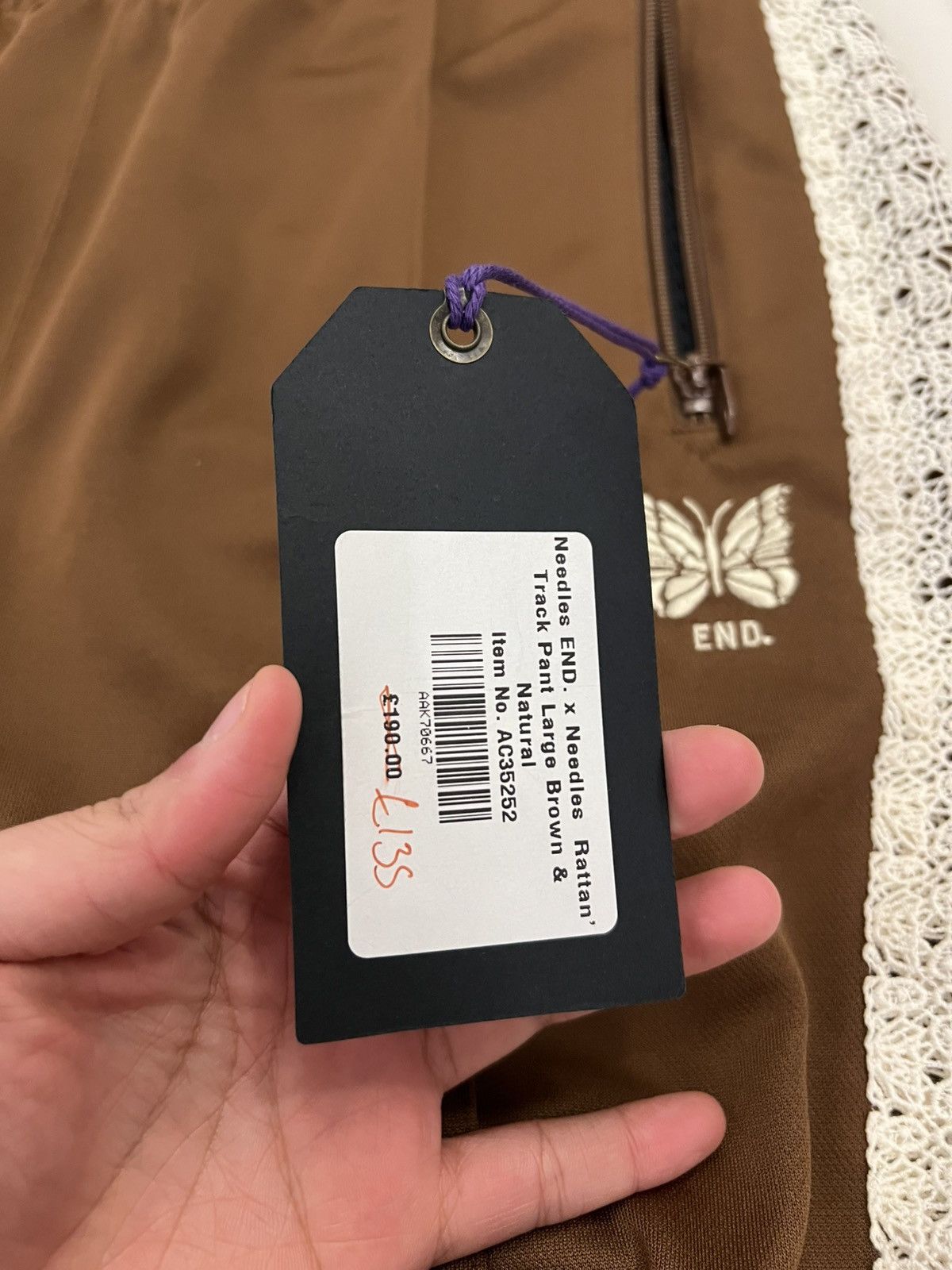 END. × Needles Needle X END. Rattan Track Pants Brown Natural Size US 36 / EU 52 - 11 Thumbnail