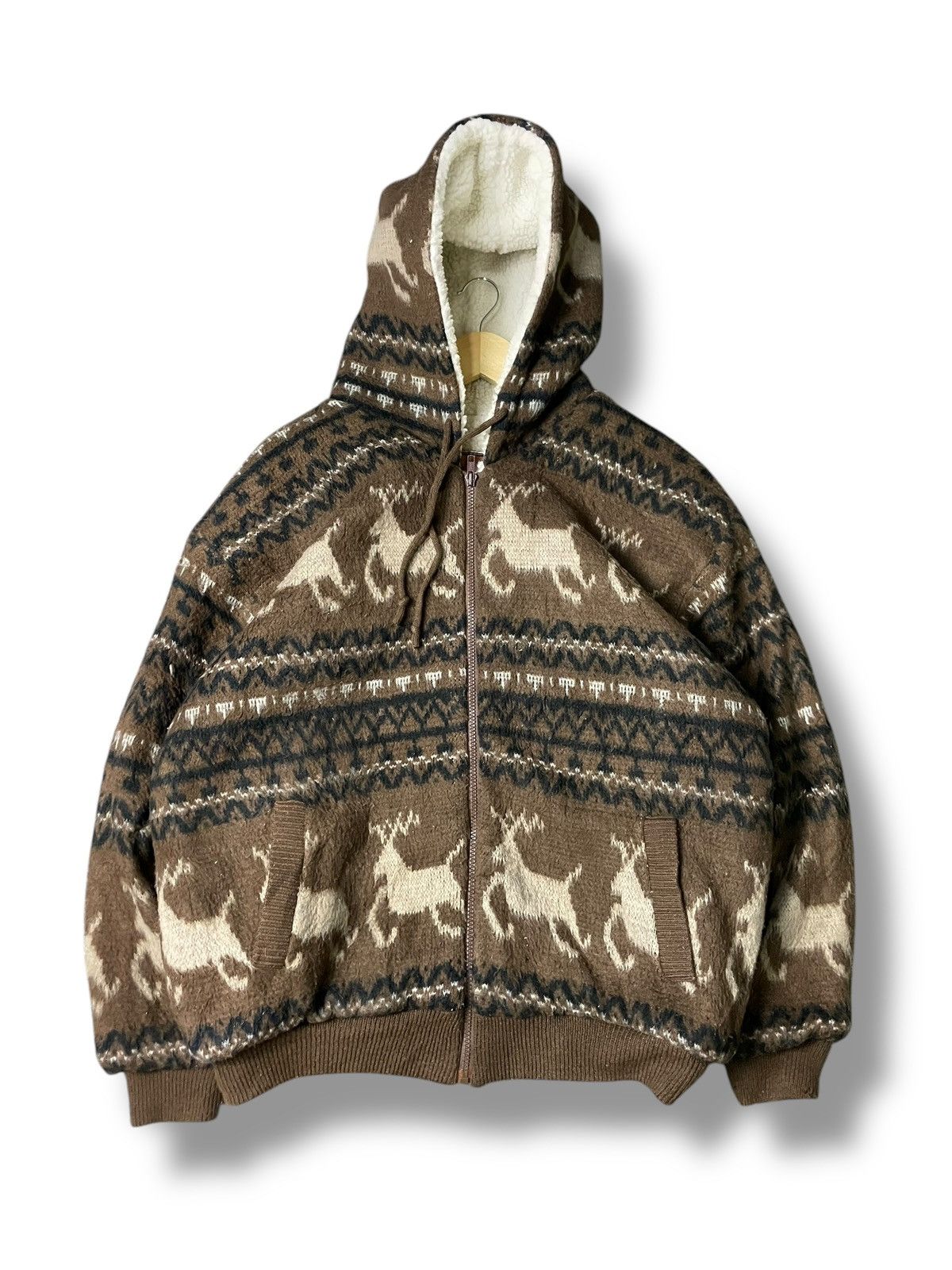 Japanese Brand × Vintage Vintage BREAKERS Deer Allover Print Hoodies (71) Size US M / EU 48-50 / 2 - 1 Thumbnail