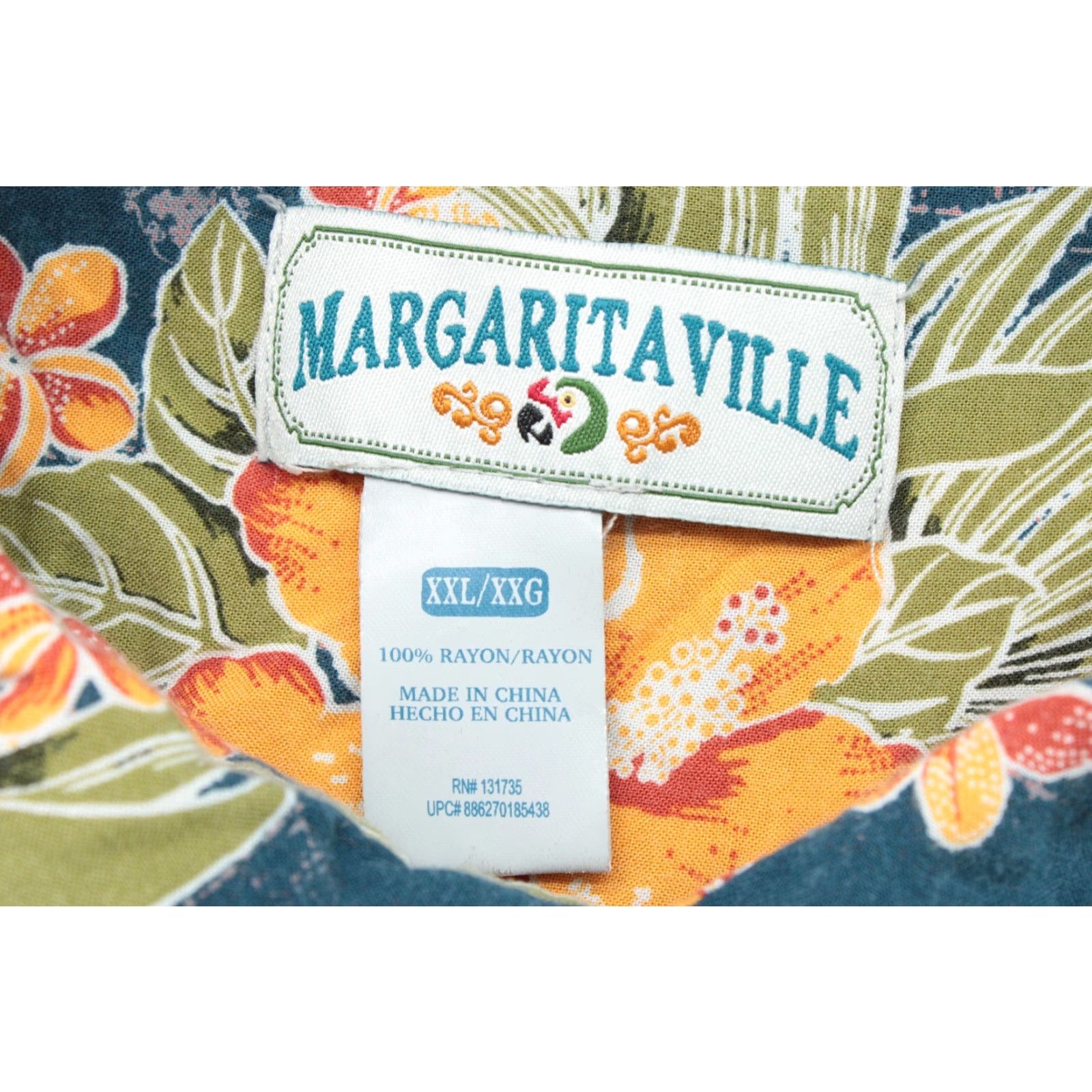 Vintage VINTAGE Margaritaville Jimmy Buffet Shirt Men’s 2XL Hawaiian Tropical Rayon Short Sleeve Button-Up Shirt Size US XXL / EU 58 / 5 - 6 Thumbnail