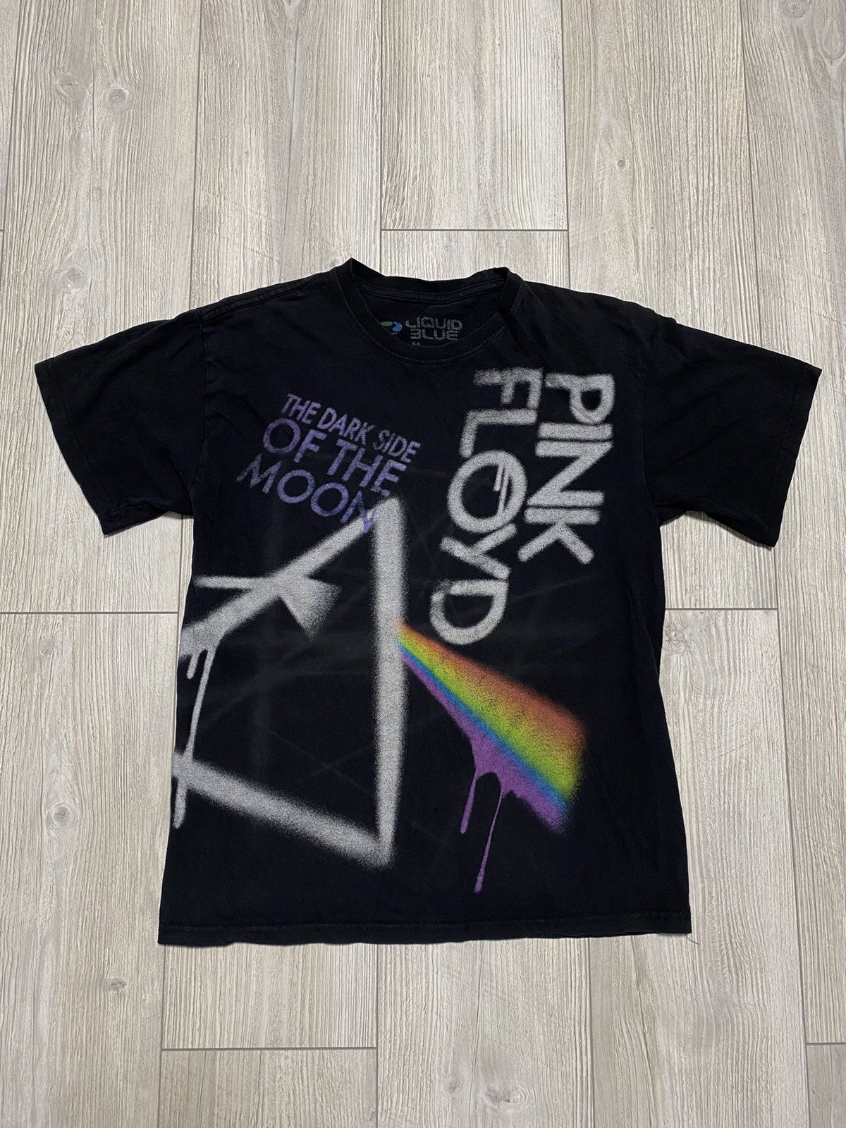 Liquid Blue Y2K Pink Floyd Liquid Blue Graffiti Pulse Rock Band Tee Size US M / EU 48-50 / 2 - 1 Thumbnail