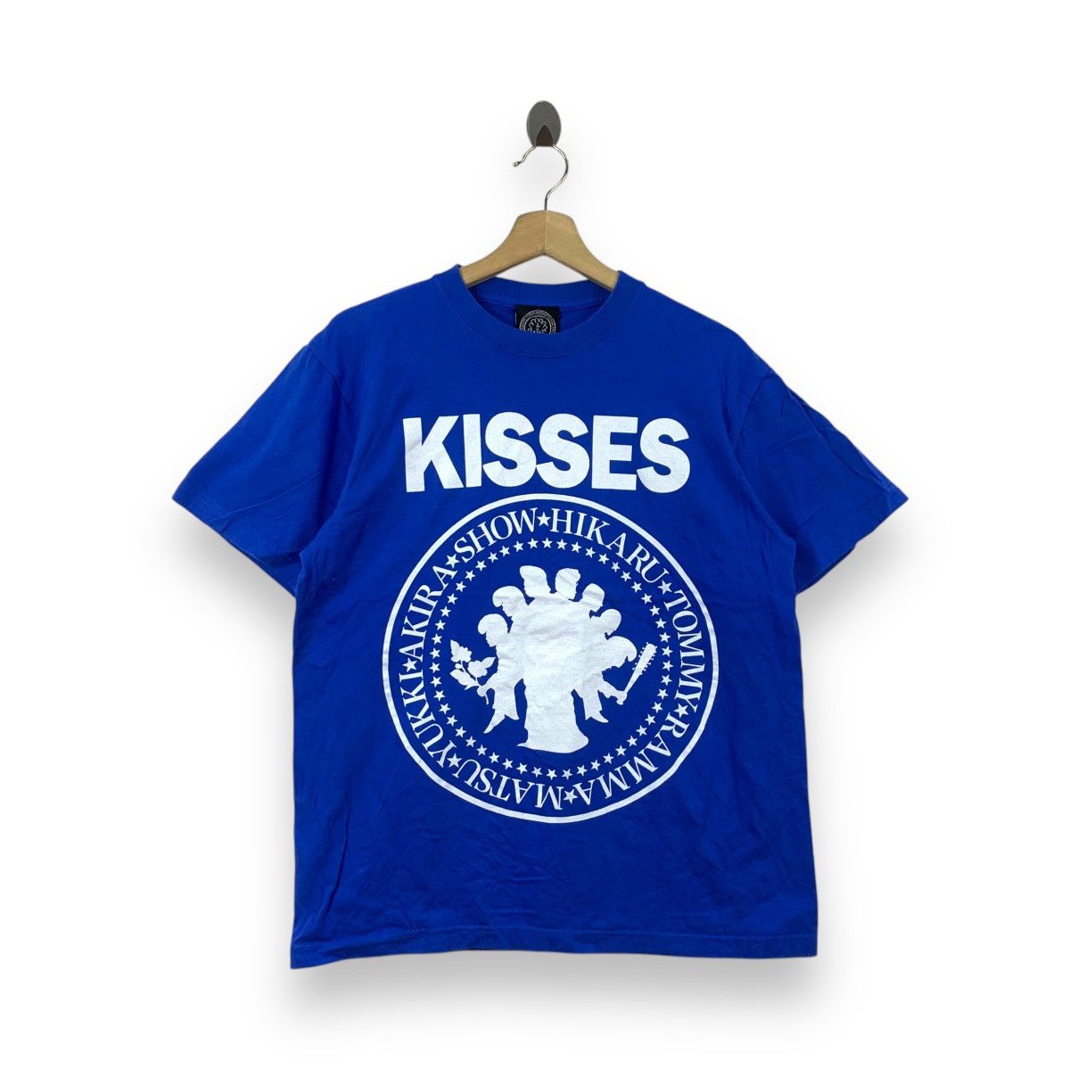 Band Tees KISSES JAPAN BAND Ramones Homage Punk Promo Tee Shirt Size L / US 10 / IT 46 - 1 Thumbnail
