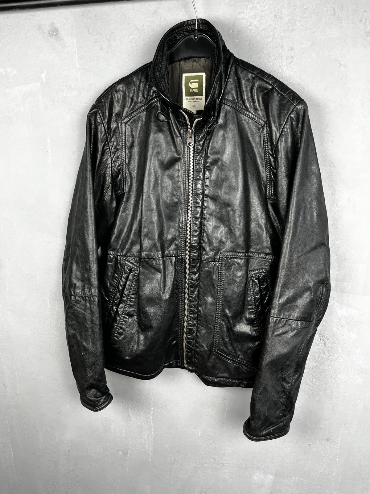 G-Star G-Star Hermans Leather Jacket Size US L / EU 52-54 / 3 - 3 Thumbnail
