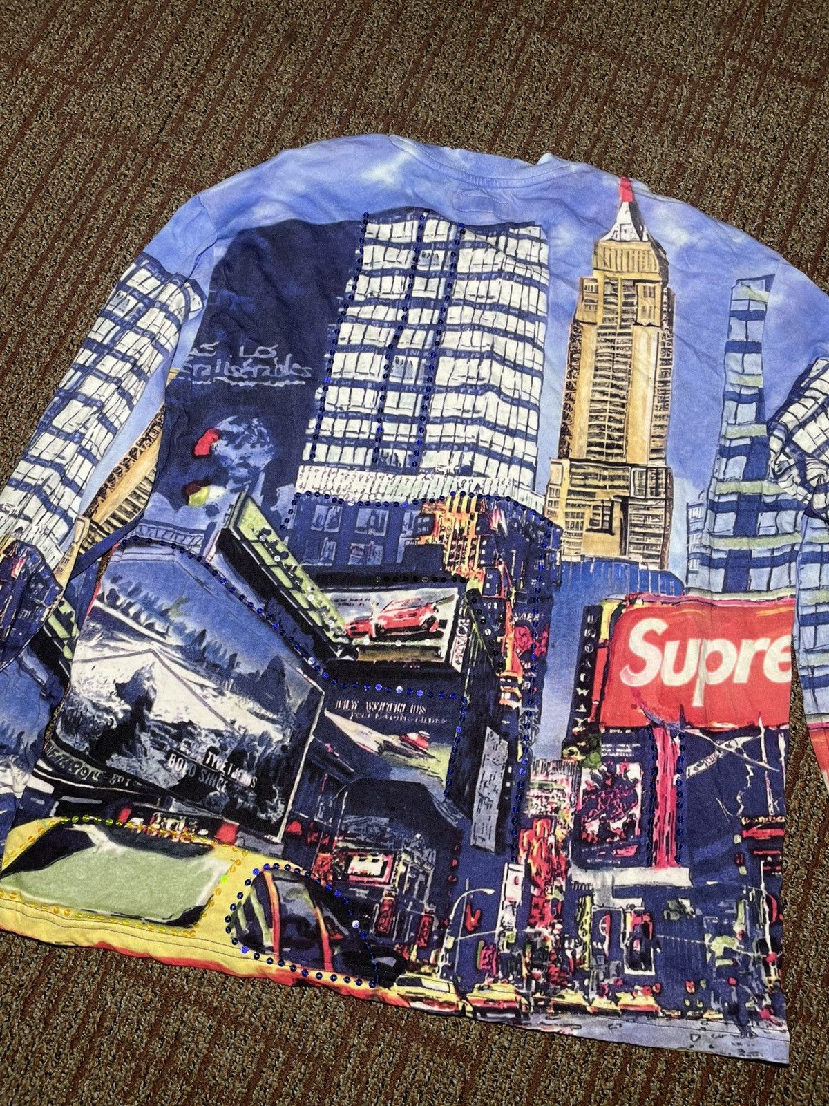 Supreme Supreme Skyline Sequin L/S Top (Large) Size US L / EU 52-54 / 3 - 3 Thumbnail