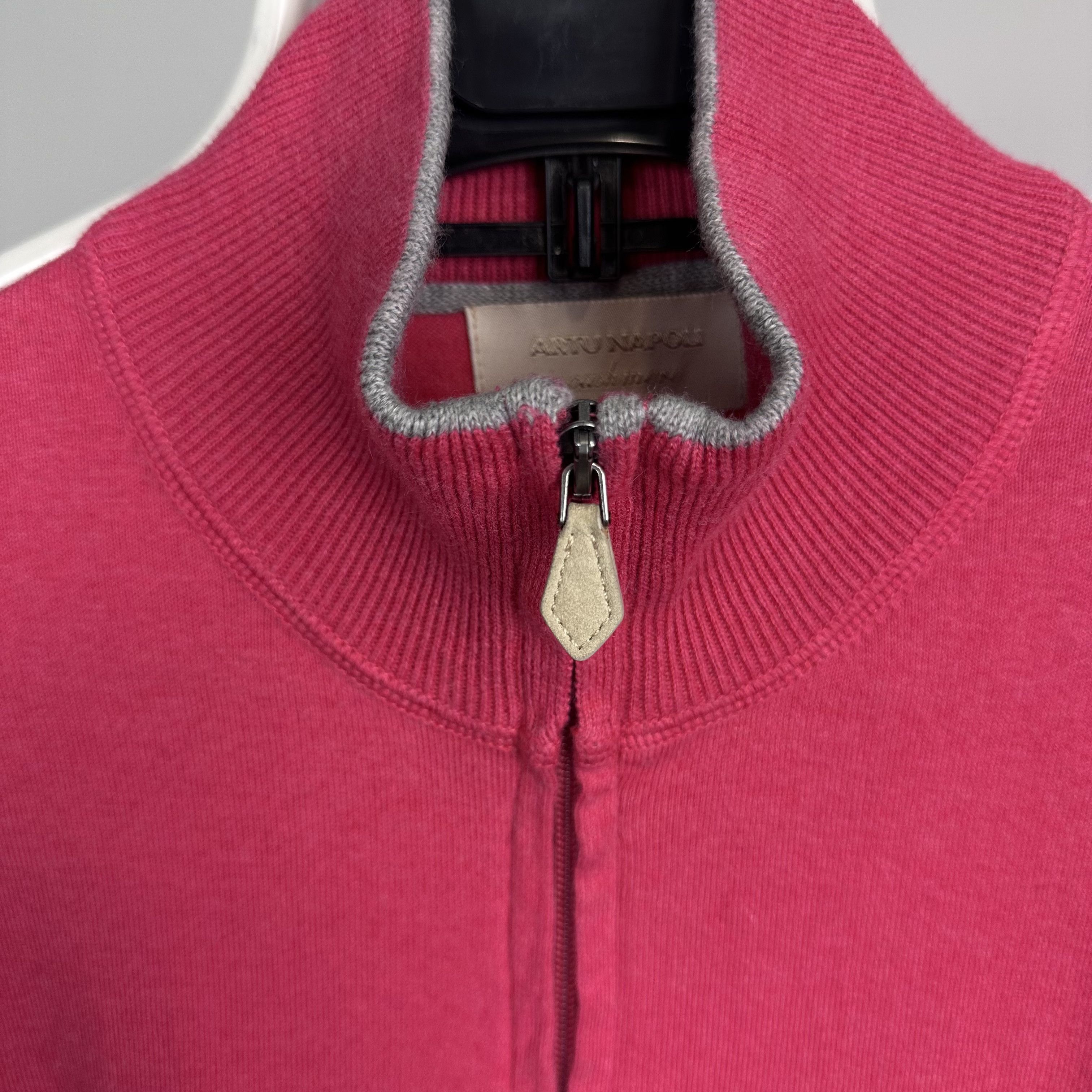 Other Atru Napoli cashmere full zip sweater pink M Size US M / EU 48-50 / 2 - 4 Thumbnail