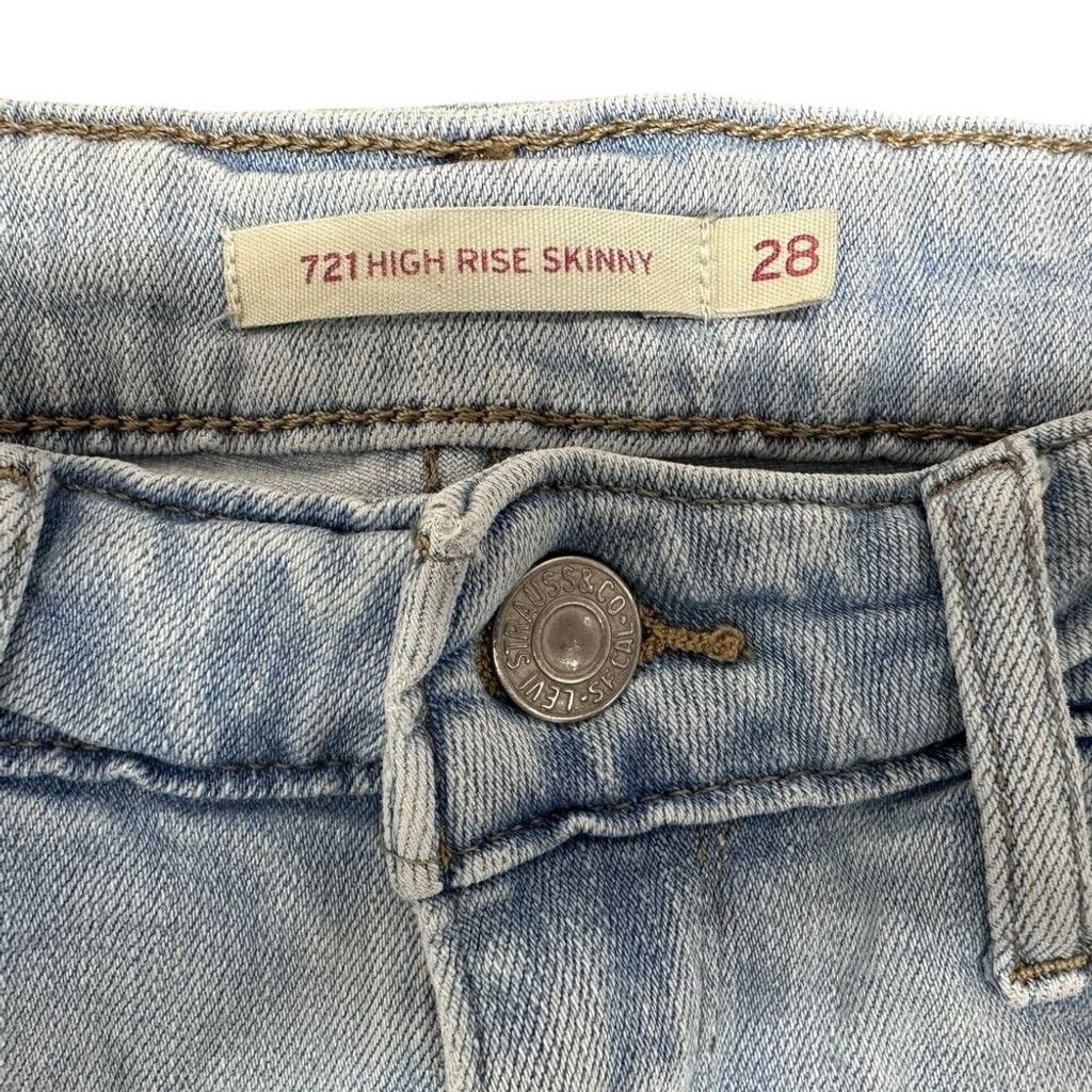 Levi's Vintage Levi's Premium 721 High Rise Skinny Women's Jeans Size 28" / US 6 / IT 42 - 7 Thumbnail