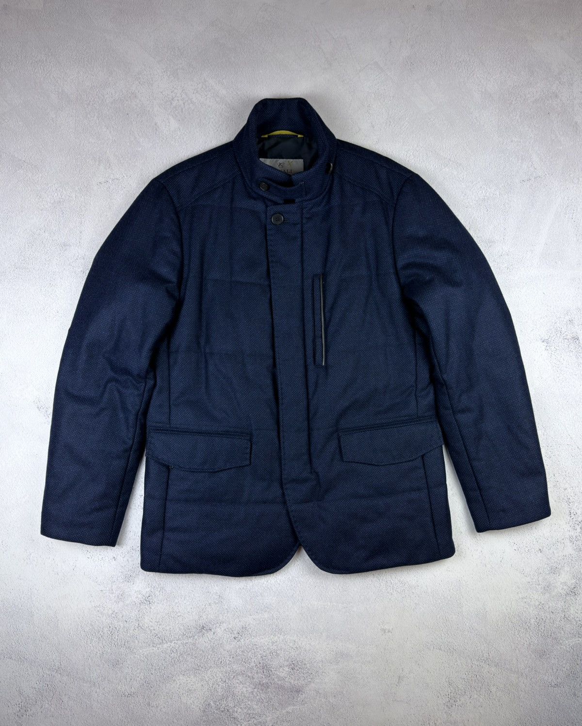 Canali CANALI Italy Men's Wool Padded Jacket Coat Size 50 L Size 50L - 1 Thumbnail