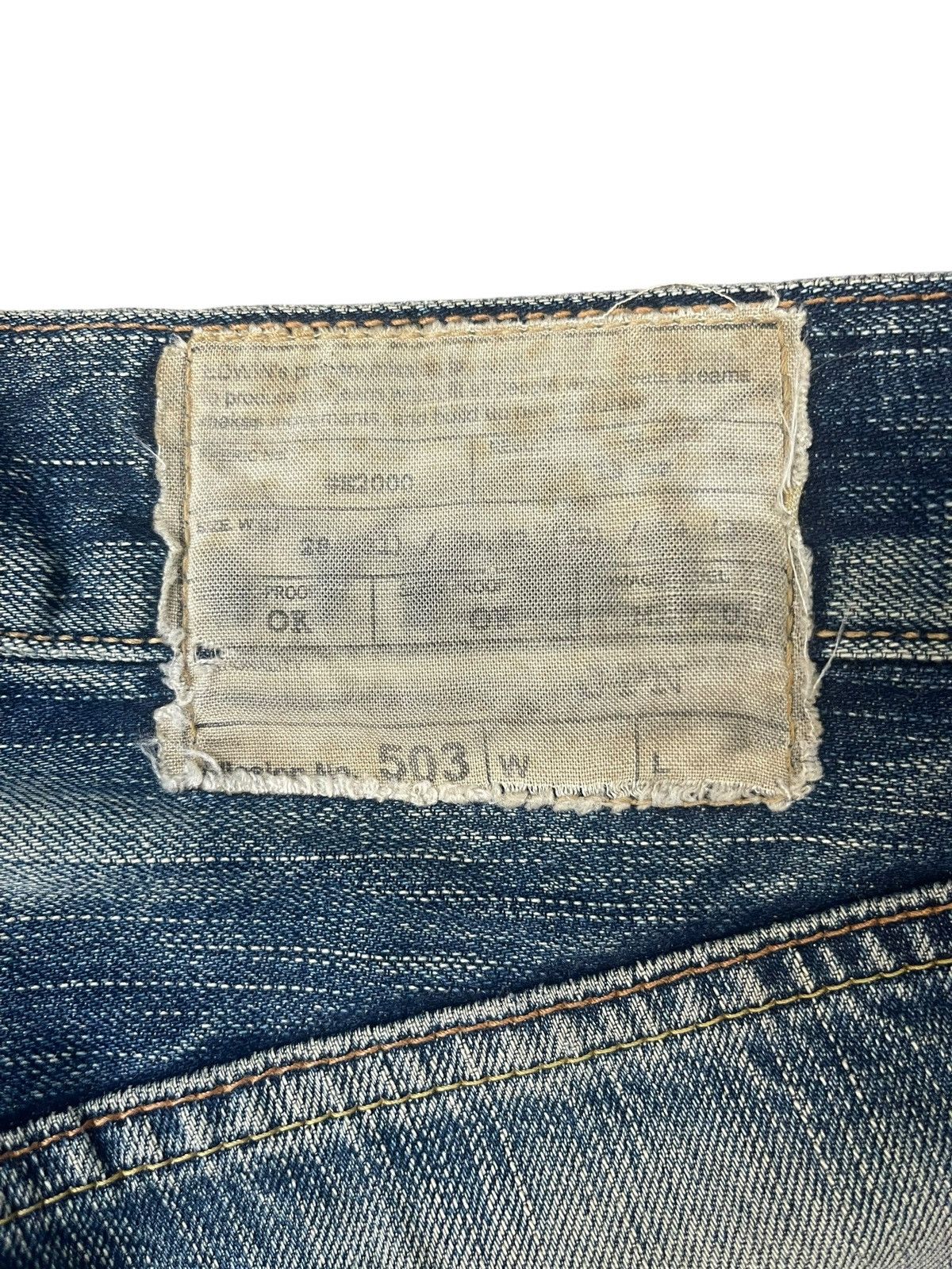 Edwin Vintage Edwin 503 Faded Distressed Jeans Streetwear Size US 30 / EU 46 - 5 Thumbnail