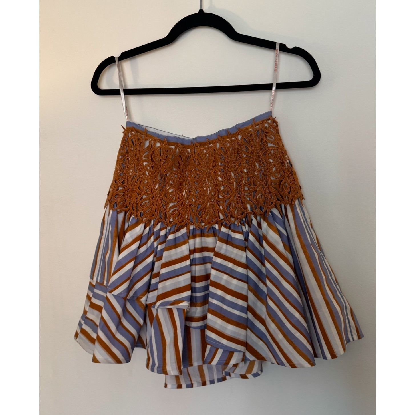 Other Silvia Tcherassi Scatto Stripe Tiered Ruffle Mini Skirt Size 25" / US 0 / IT 36 - 2 Thumbnail