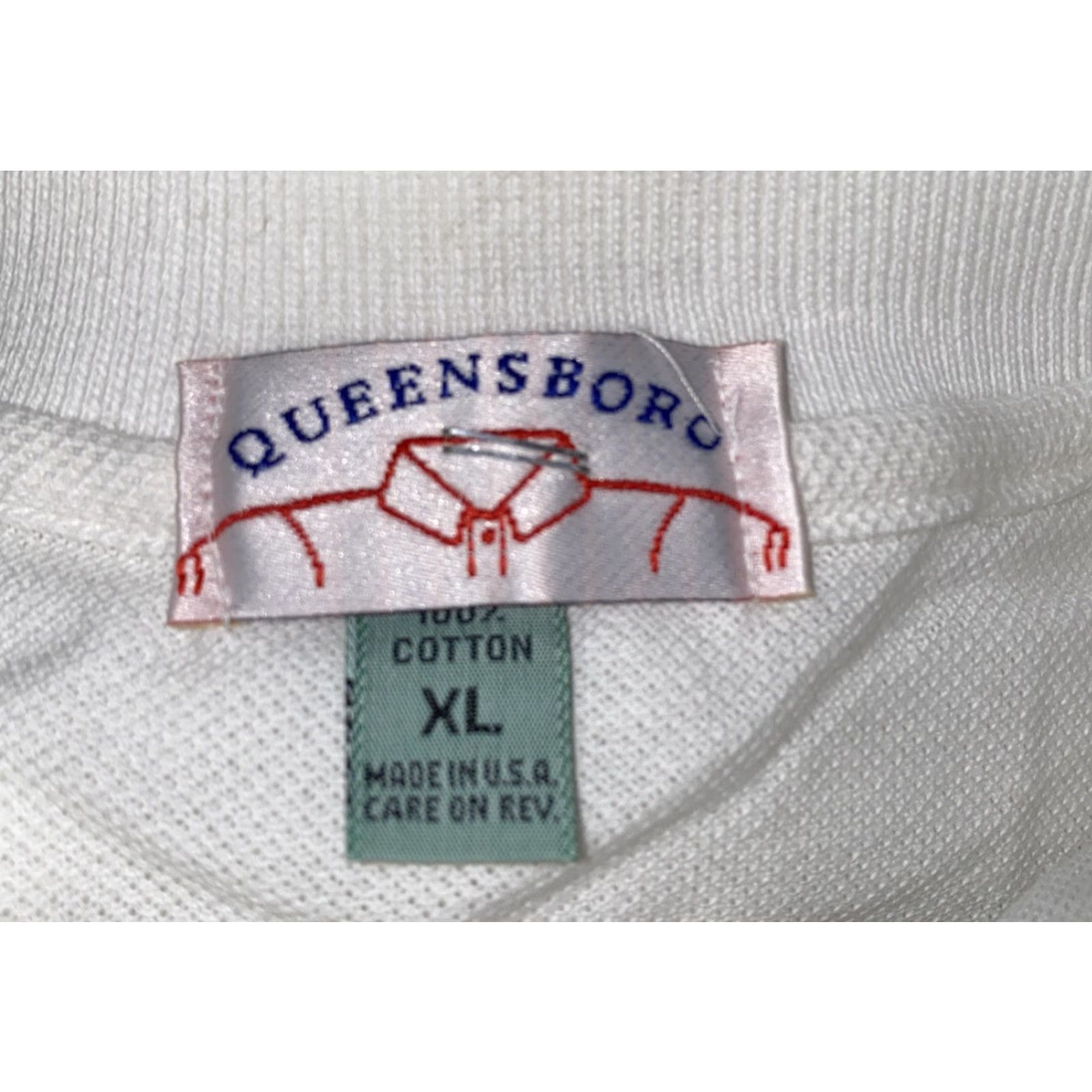Vintage VINTAGE Queens Boro Golf Polo Shirt Adult XL White USA Mens NWT Size US XL / EU 56 / 4 - 6 Thumbnail