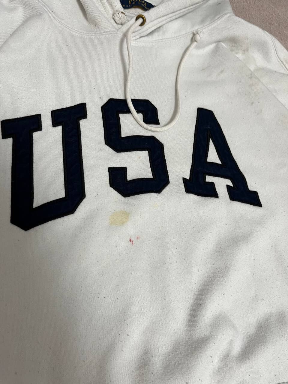 Polo Ralph Lauren Polo Ralph Lauren USA vintage distressed hoodie Size US XXL / EU 58 / 5 - 5 Thumbnail