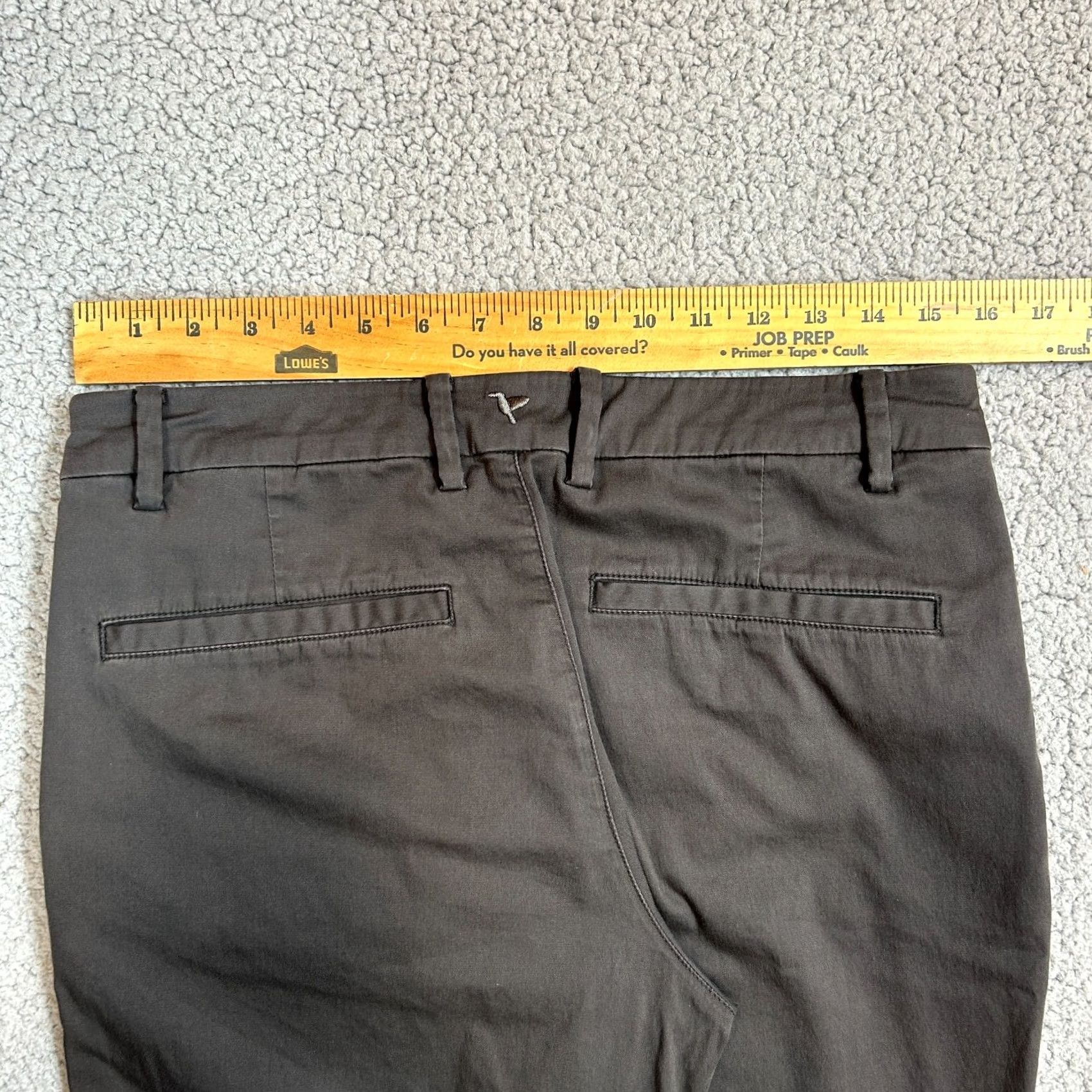 Vintage Birddogs Chino Pants Mens 32x32 Dark Gray Slim Straight Flat Front Outdoor Casual Jeans? Size US 32 / EU 48 - 7 Thumbnail