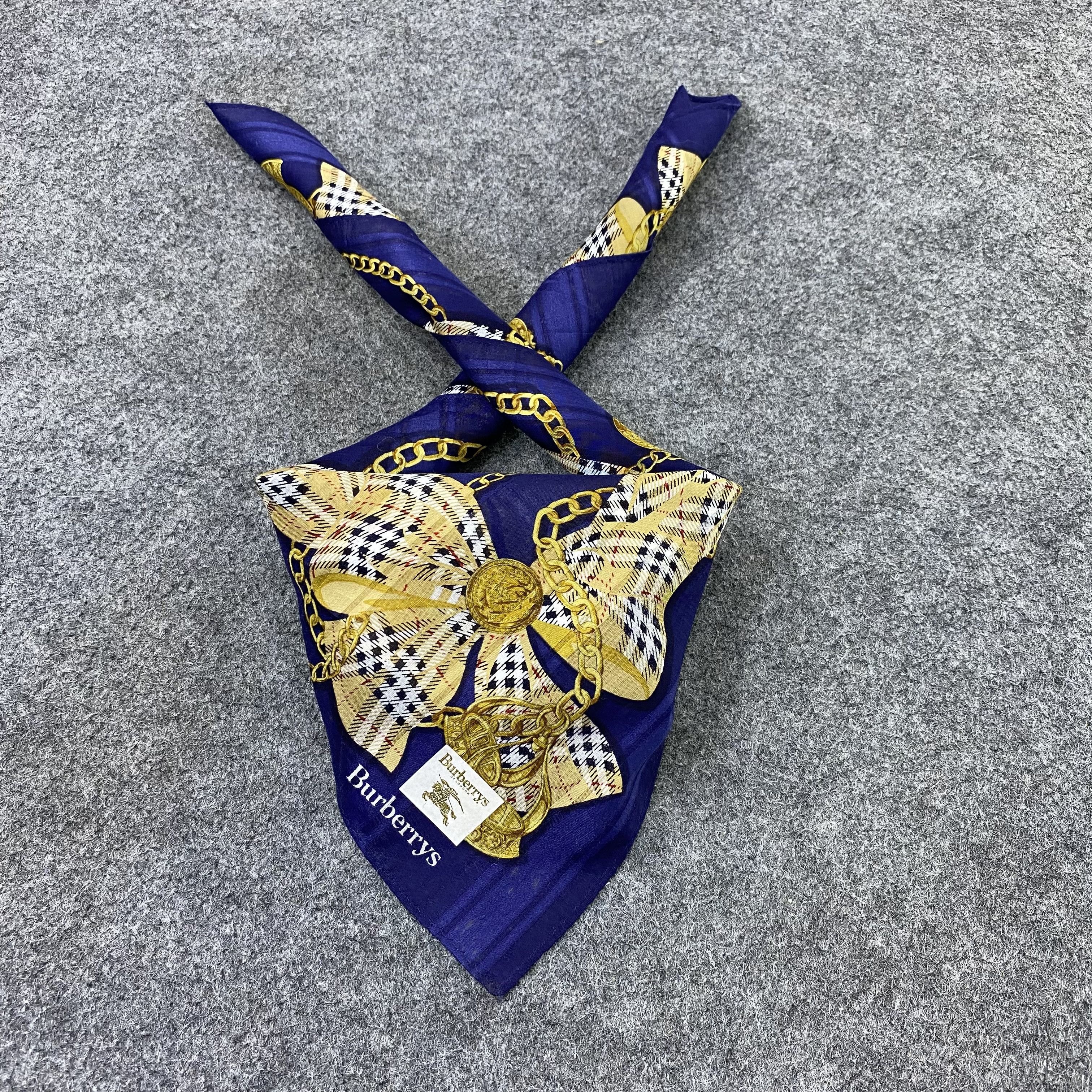 Burberry Burberrys Handkerchief Neckerchief Bandana-B1740 Size ONE SIZE - 2 Thumbnail
