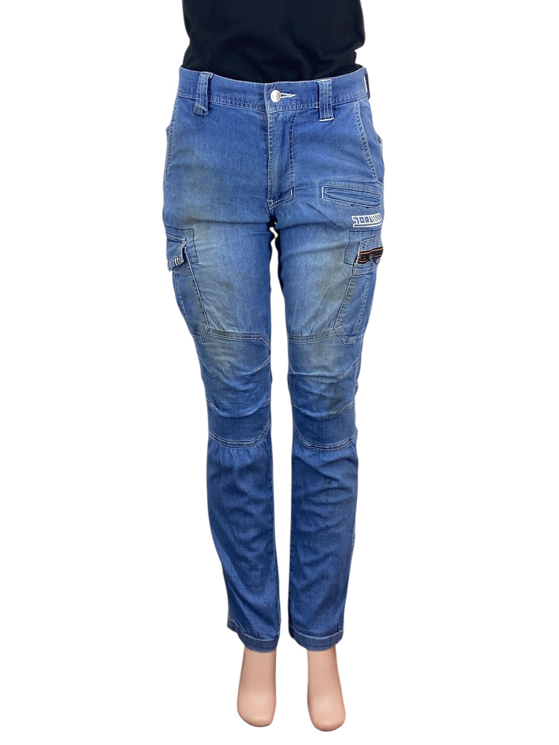 Japanese Brand Tora Cargo Jeans Multipocket Jeans Bondage Jeans Size 29" - 1 Thumbnail