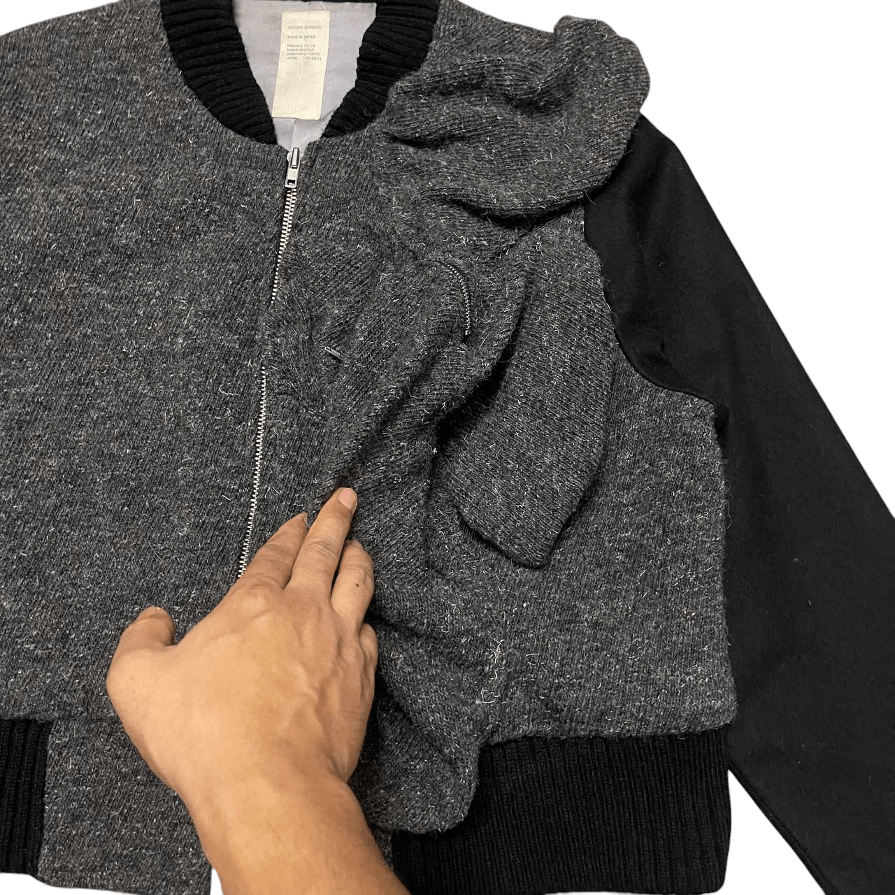 Nozomi Ishiguro 🔥Iconic Nozomi Ishiguro Wool Bomber Jacket Size US S / EU 44-46 / 1 - 7 Thumbnail