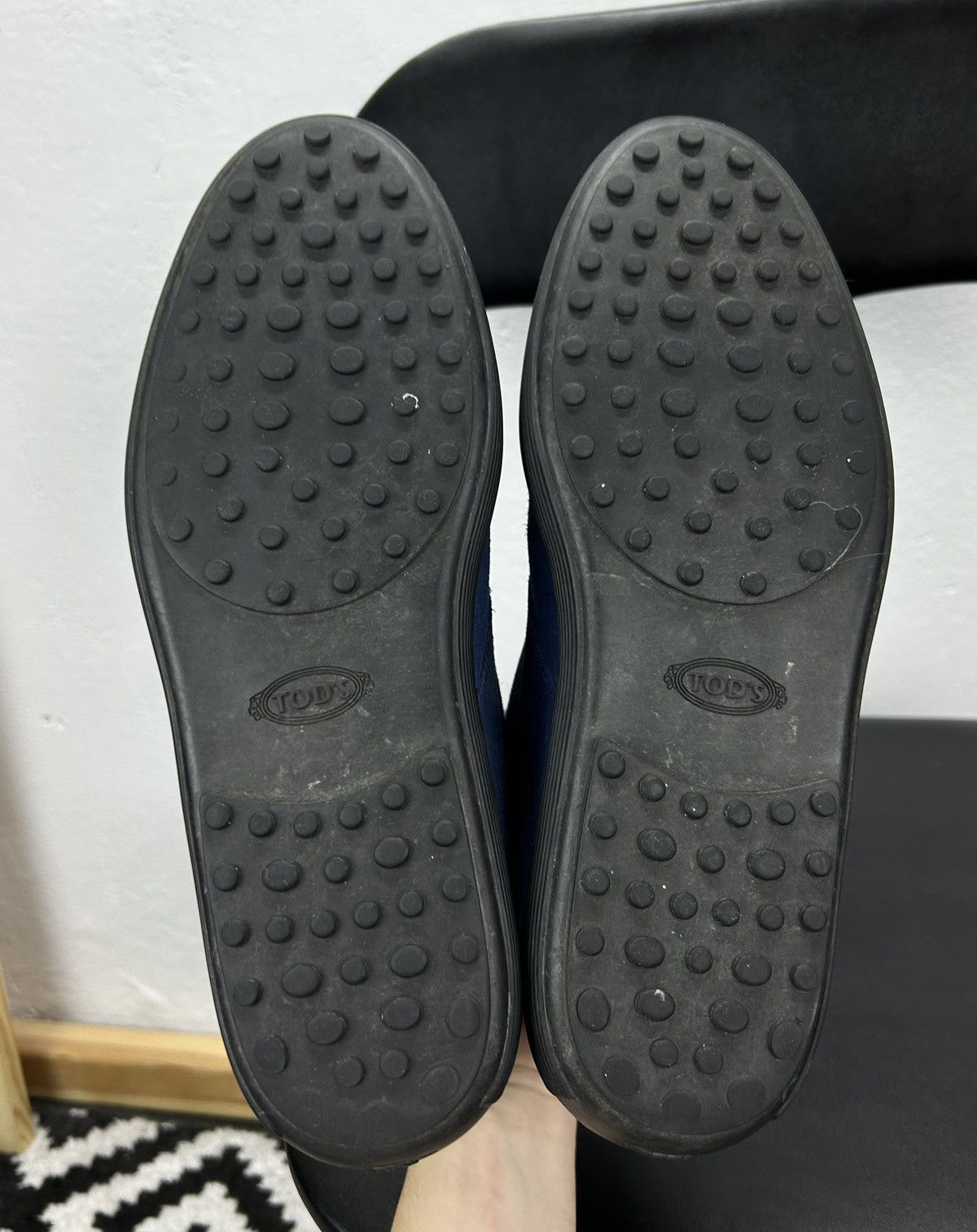 Tod's Tod’s Leather Men’s Hi top Shoes Blue Size 43 Size US 10.5 / EU 43-44 - 6 Thumbnail