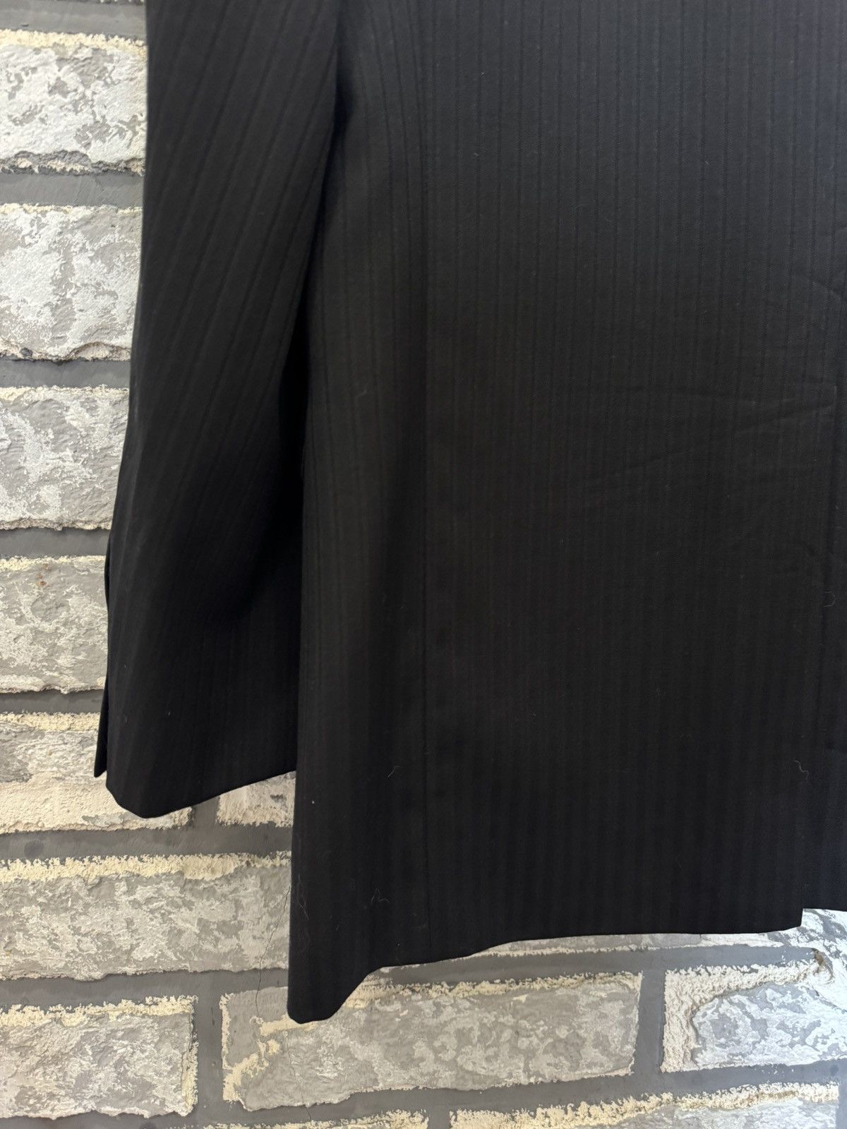 Balmain Balmain Paris Blazer Men's Suit Jacket Black Pin Stripe Size 40L - 8 Thumbnail
