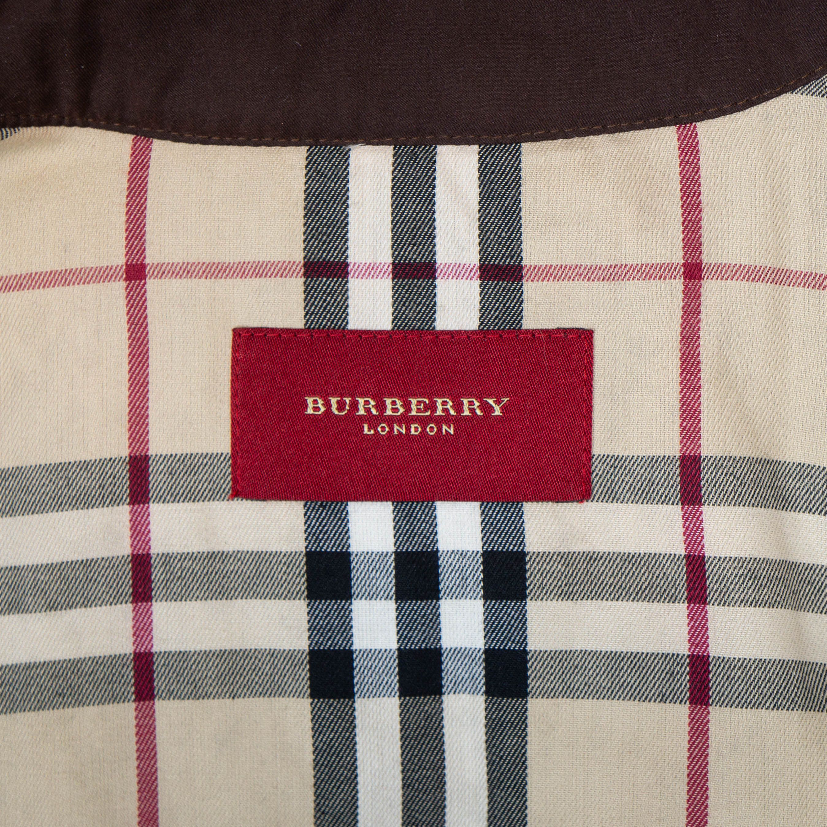 Burberry BURBERRY Check Women Brown Coat Jacket Vintage 90s 00s Size M / US 6-8 / IT 42-44 - 6 Thumbnail