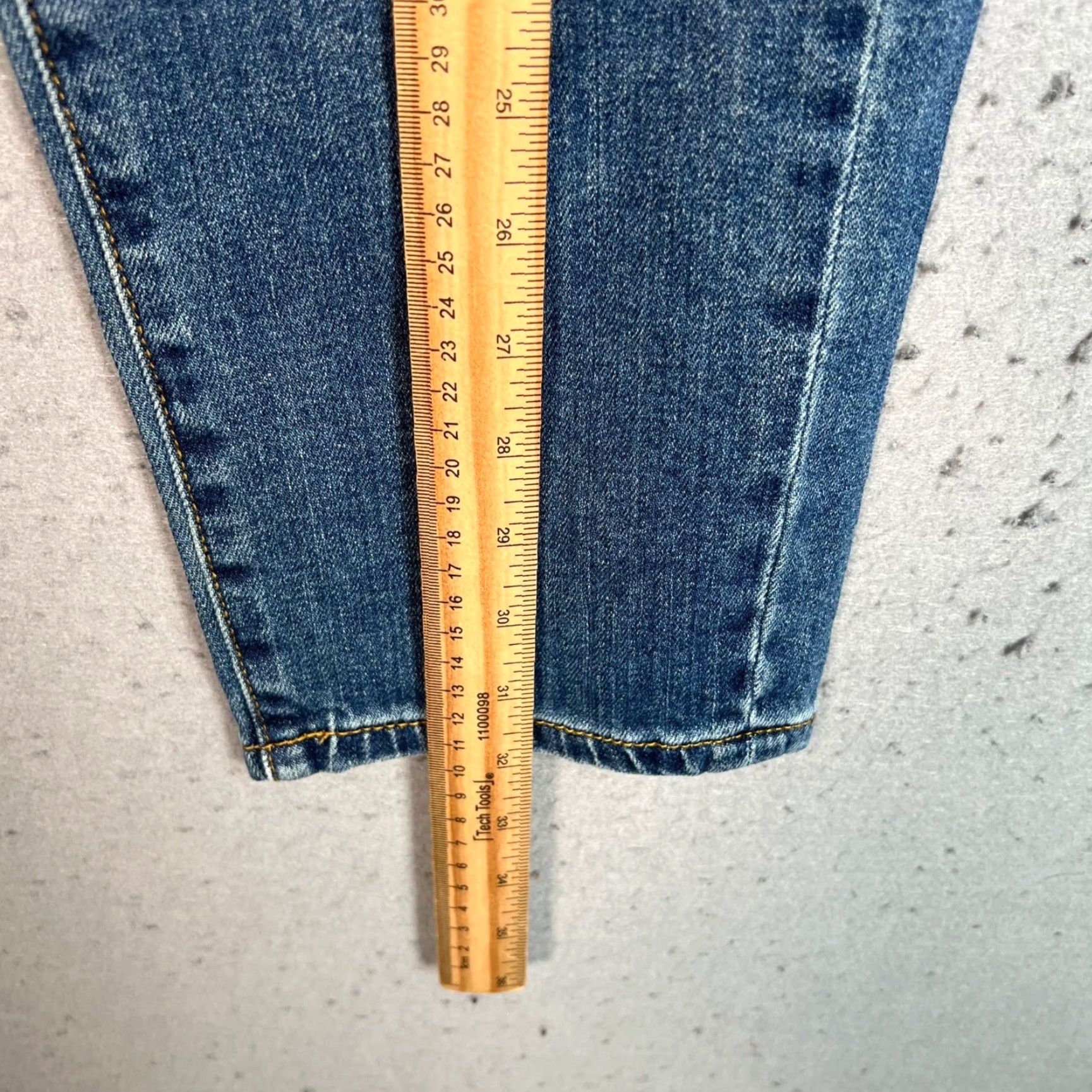 6397 6397 Womens Jeans Cropped 25 5-Pocket Denim Blue High Rise Regular In Italy - Adult Womens Size 42" / US 20 - 7 Thumbnail