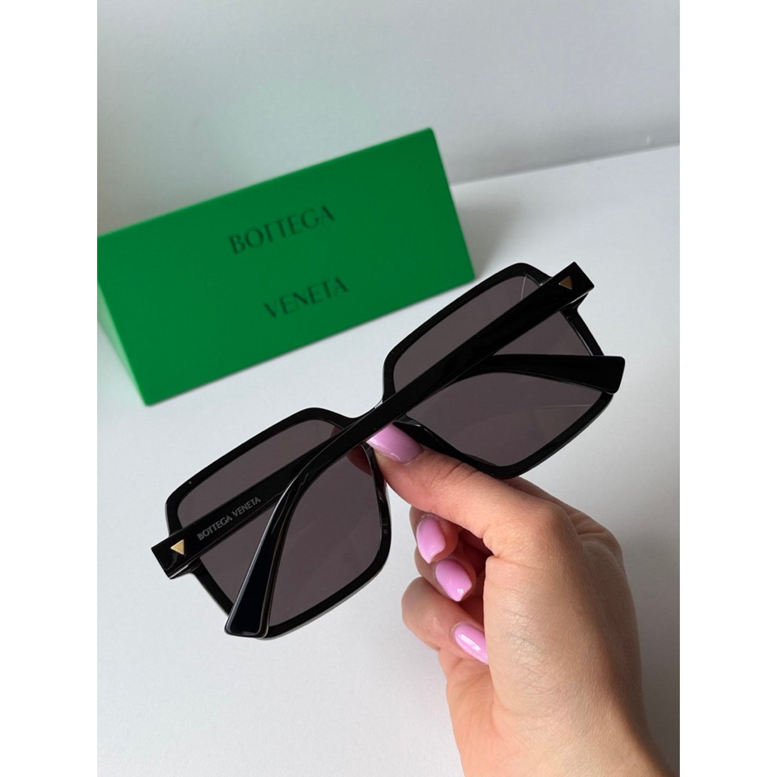 Bottega Veneta NEW Bottega Veneta BV1317SK Black Square Sunglasses Size ONE SIZE - 8 Thumbnail