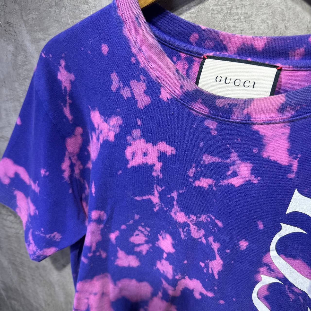 Gucci Gucci Vertical logo spell out tie dye tee Size US M / EU 48-50 / 2 - 4 Thumbnail