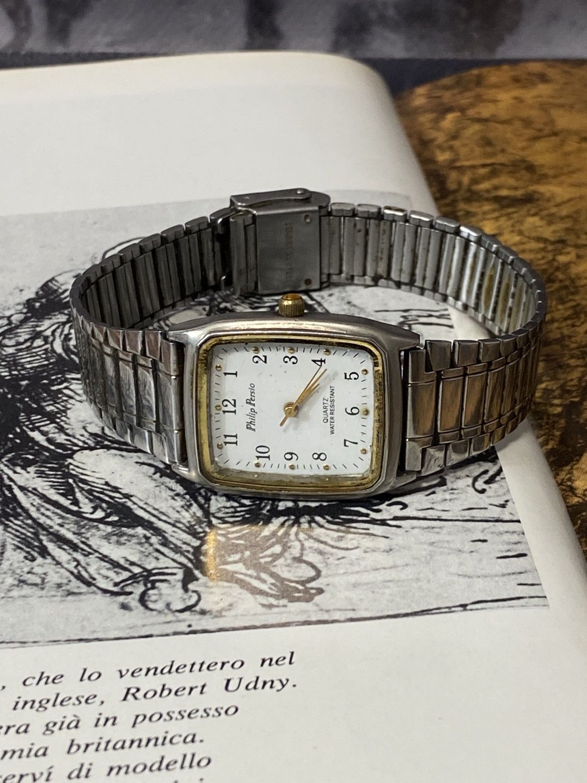 Japanese Brand Philip Persio Tank Watch Vintage Retro Rare Futuristic Size ONE SIZE - 7 Thumbnail