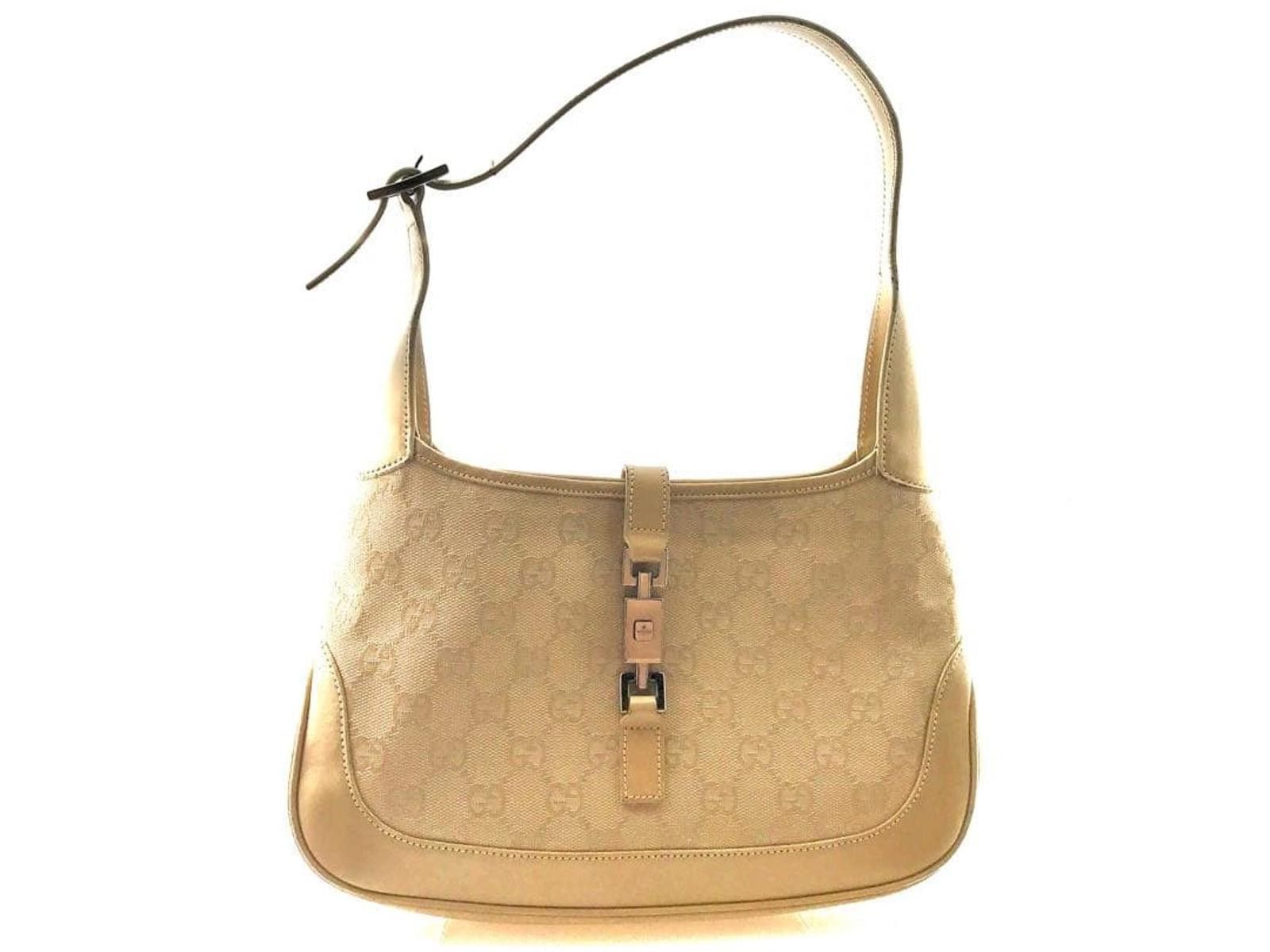 Gucci Gucci - Beige Monogram Canvas Shoulder Bag Size ONE SIZE - 2 Thumbnail