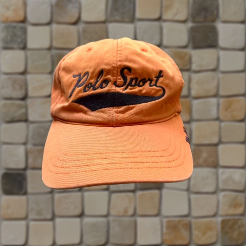 Polo Ralph Lauren VINTAGE Ralph Lauren Polo Hat Baseball Cap Orange One Size Men Hat Size US M / EU 48-50 / 2 - 1 Thumbnail