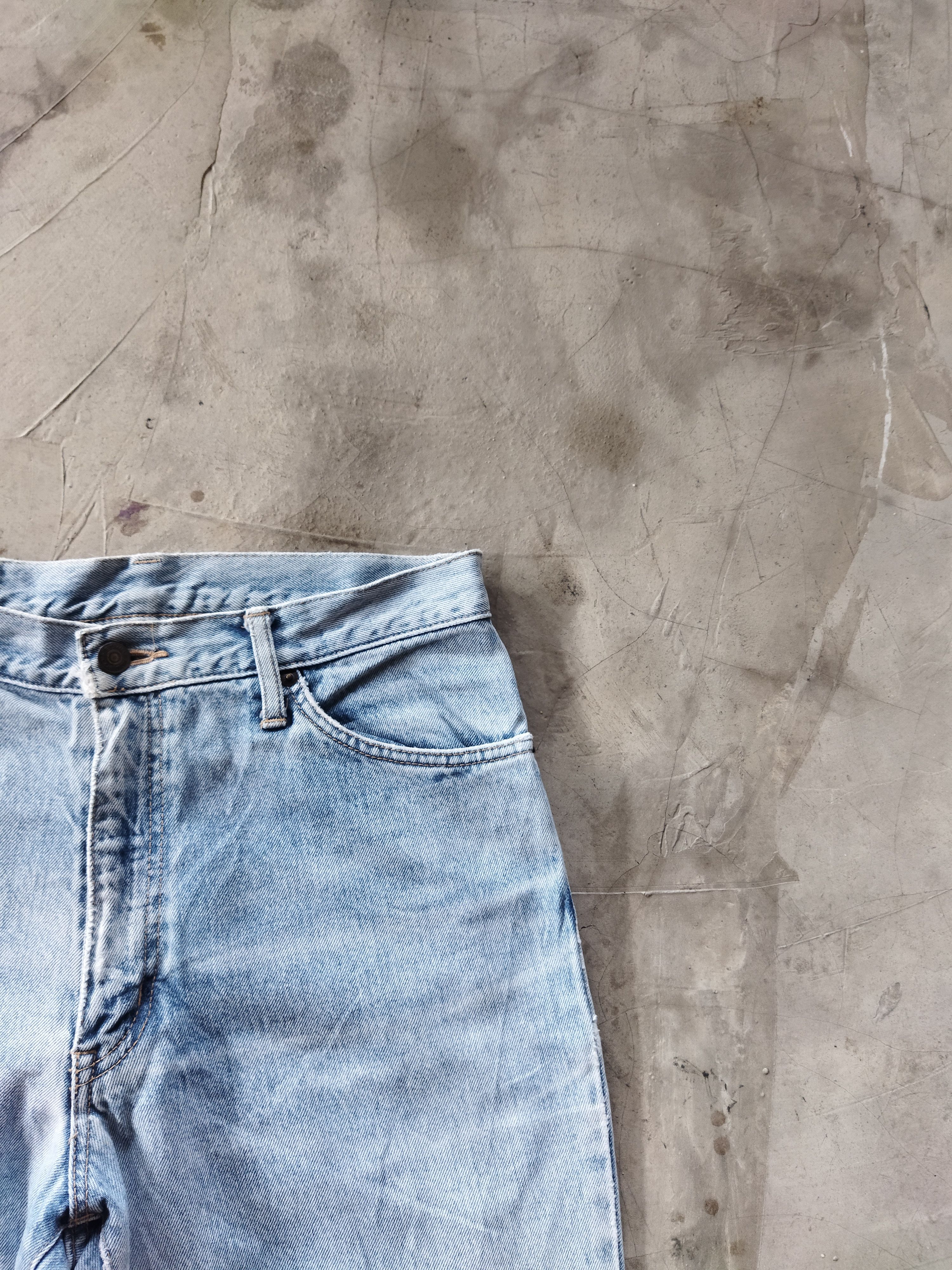 Edwin × Vintage VINTAGE EDWIN DISTRESSED LIGHT BLUE JEANS PANTS Size US 30 / EU 46 - 5 Thumbnail