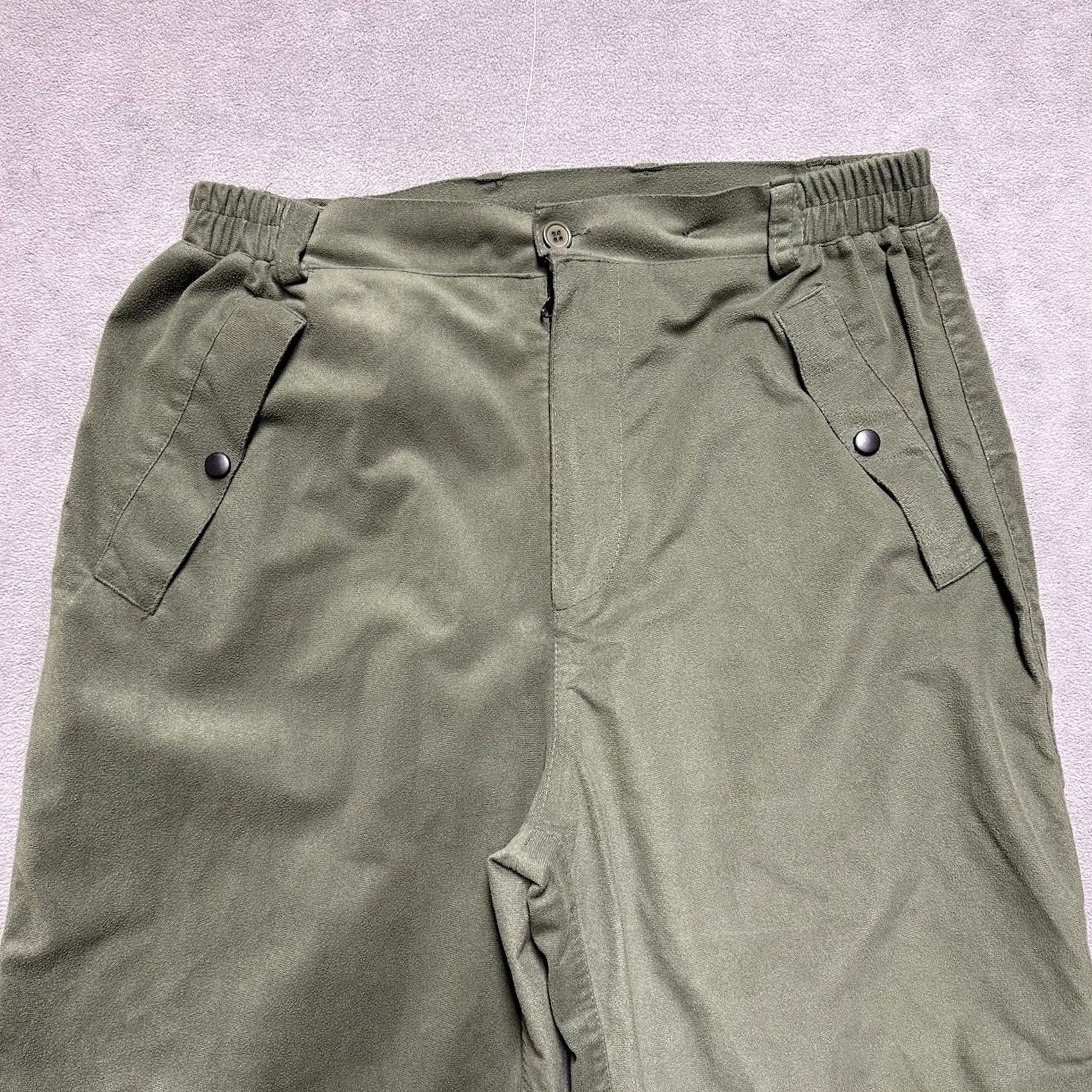 Vintage Huntworth Mens Medium Green Micro Fleece Hunting Pants Waterproof Weatherproof Size US 31 - 3 Thumbnail