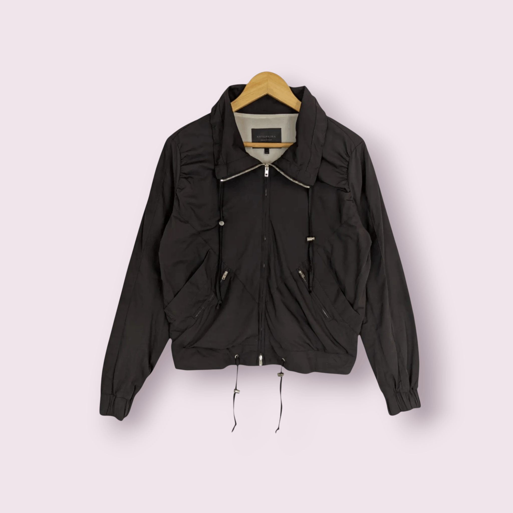 Japanese Brand ANTERPRIMA Motorcycle Punk Coated Outdoor Jacket Size L / US 10 / IT 46 - 3 Thumbnail