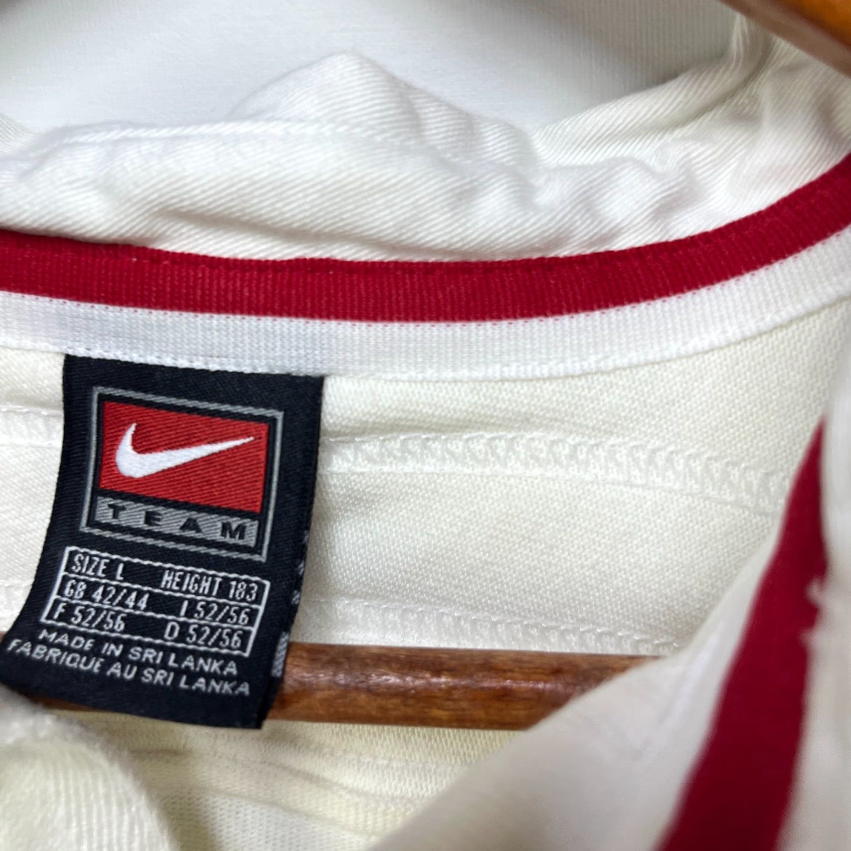 Nike VINTAGE Nike England Rugby Union Polo Long Sleeve Shirt Large Size US L / EU 52-54 / 3 - 6 Thumbnail