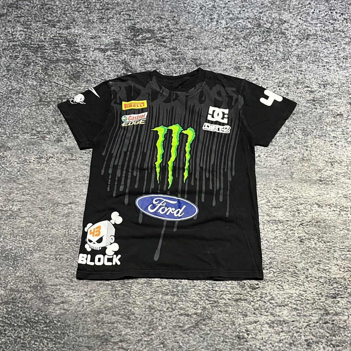 Vintage Ken Block Monster Energy DC Shoes Alpinestars Y2K T Shirt Size US S / EU 44-46 / 1 - 1 Thumbnail