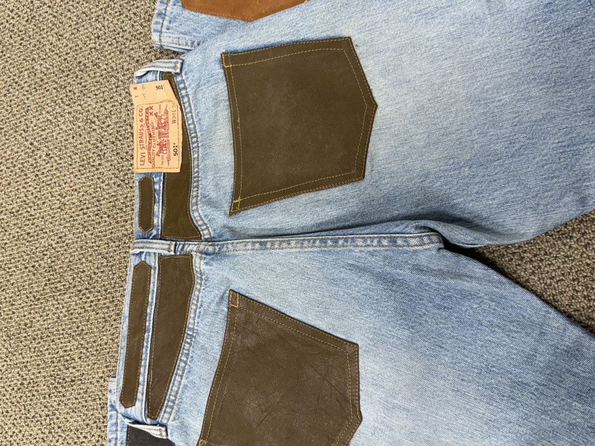 Levi's Vintage Clothing Vintage Levi's Japan 501 Handmade Leather Patch Denim Size US 34 / EU 50 - 9 Thumbnail