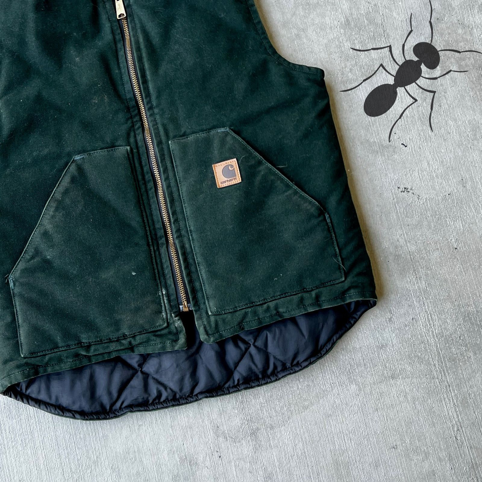 Carhartt × Vintage Carhartt V02 SPC green work wear vest Size US S / EU 44-46 / 1 - 7 Thumbnail