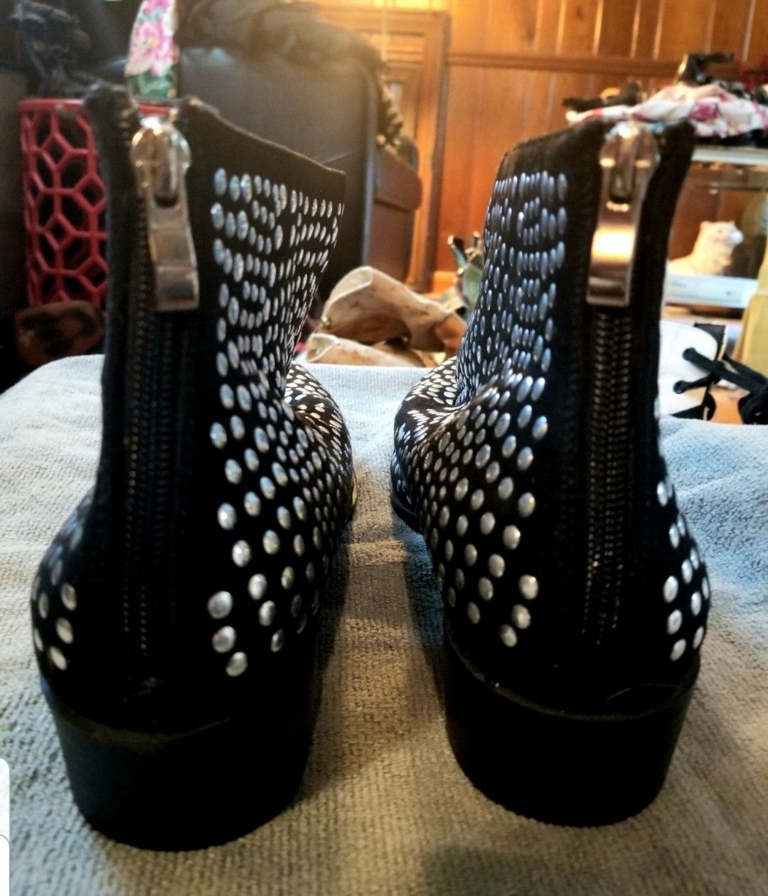 Other Glamorous stud ankle boots Size US 9.5 / IT 39.5 - 4 Thumbnail