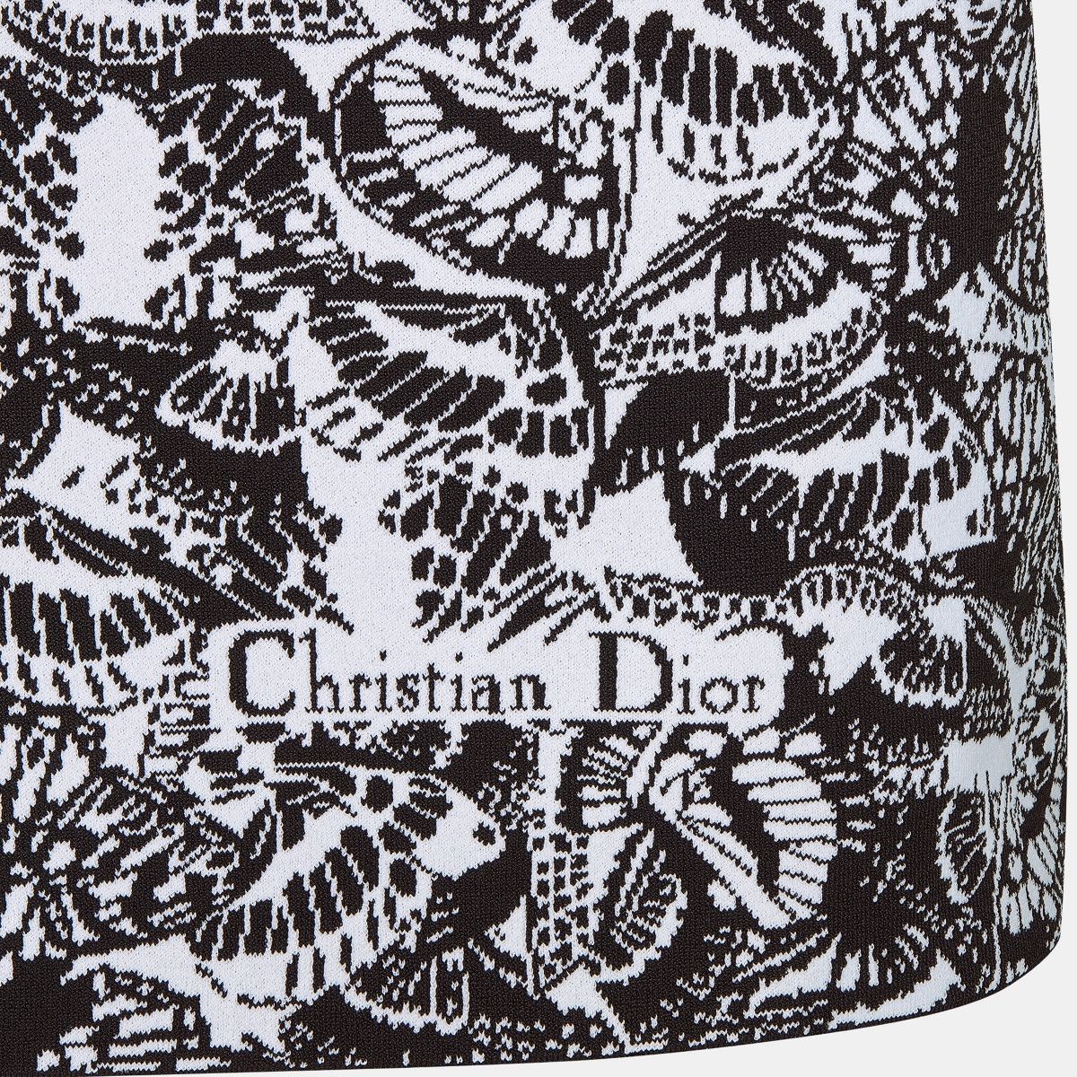 Dior o1bcso1str0225 Straight Dress in Black/White Size S / US 4 / IT 40 - 3 Thumbnail