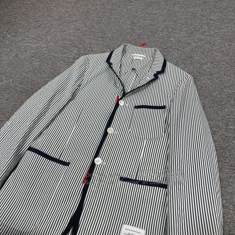 Thom Browne Thom Browne Striped coat Size US S / EU 44-46 / 1 - 4 Thumbnail