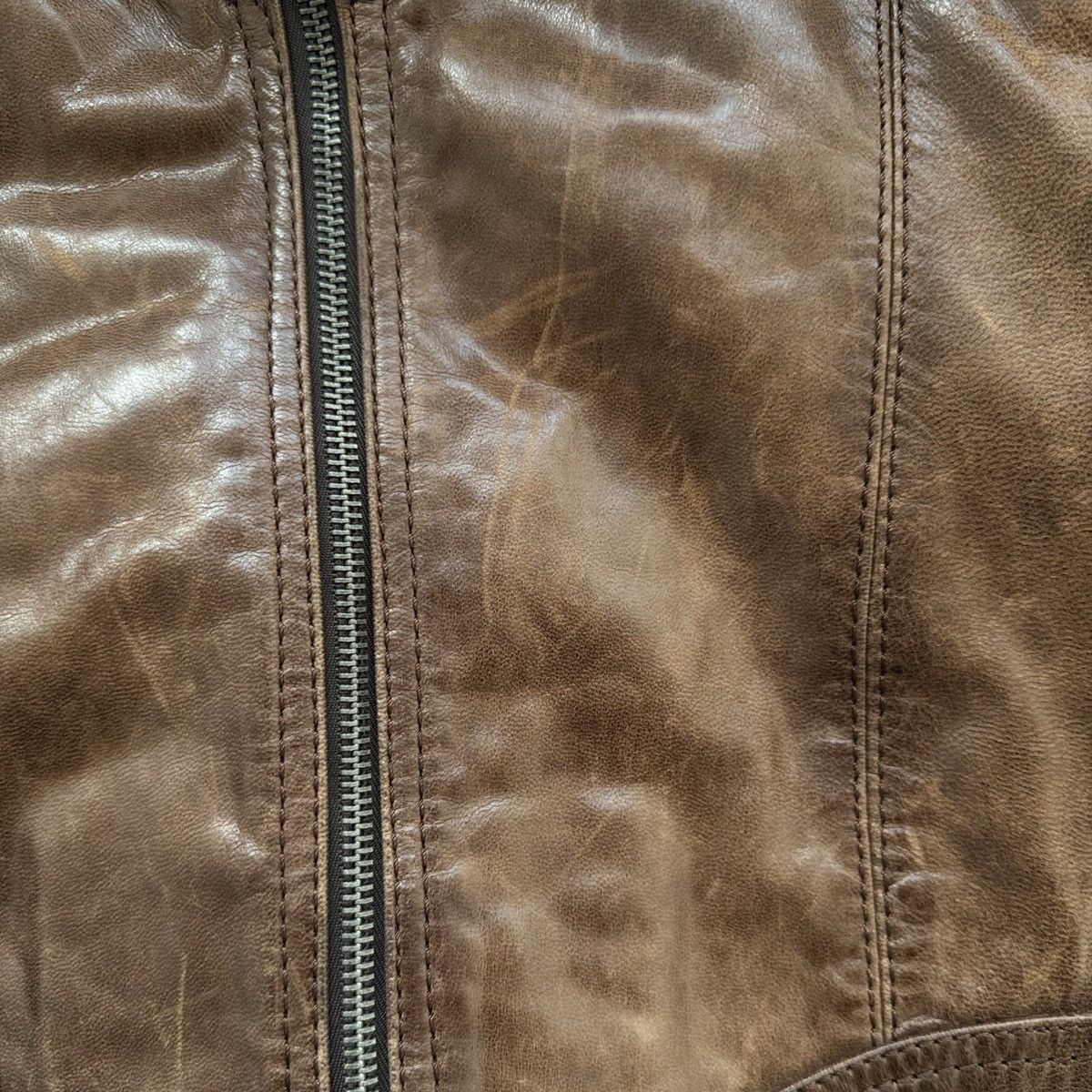 Vintage Amazing leather avant-garde distressed jacket Size S / US 4 / IT 40 - 4 Thumbnail
