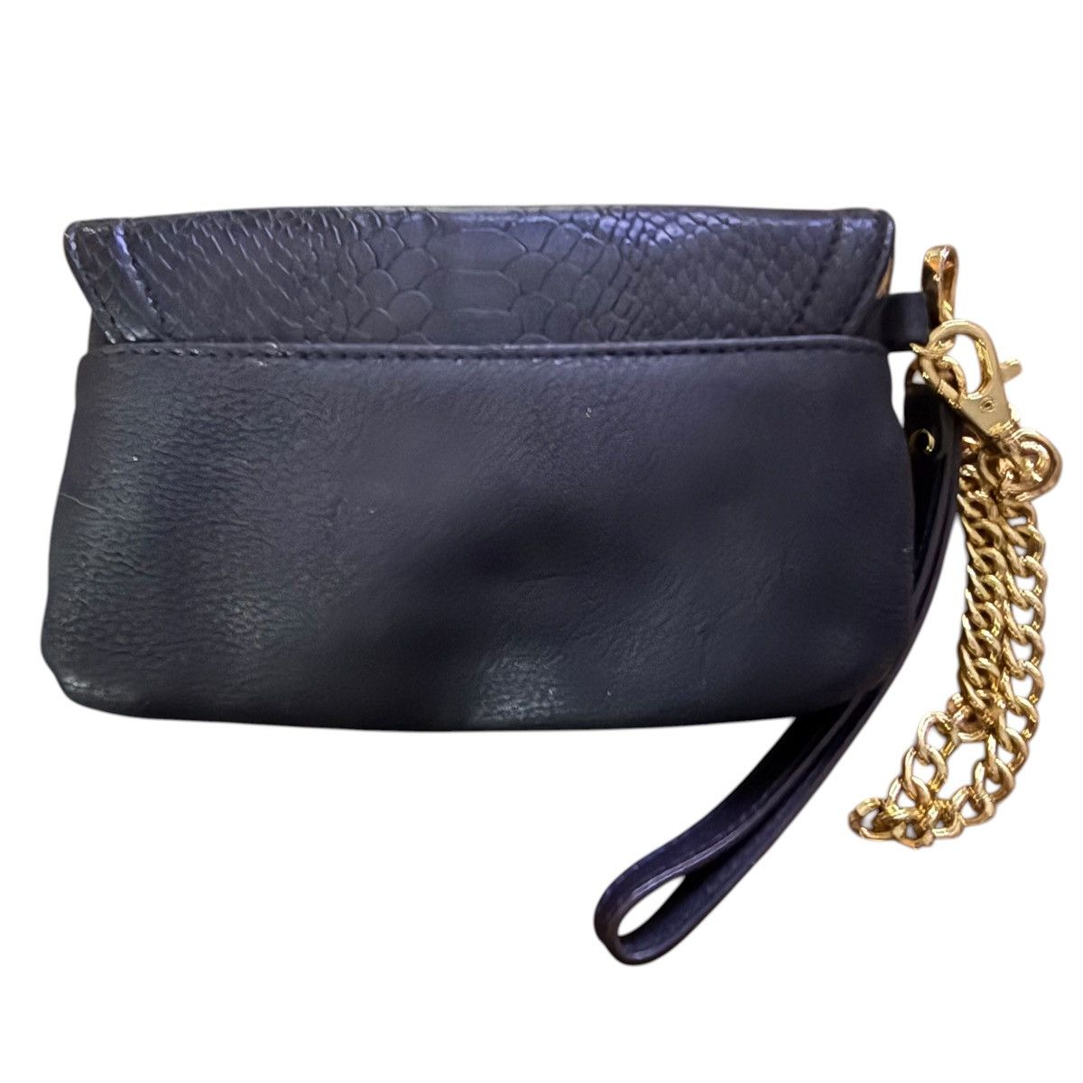 Other Vintage Cache black snakeskin chain detail cutch/wristlet Size ONE SIZE - 2 Thumbnail