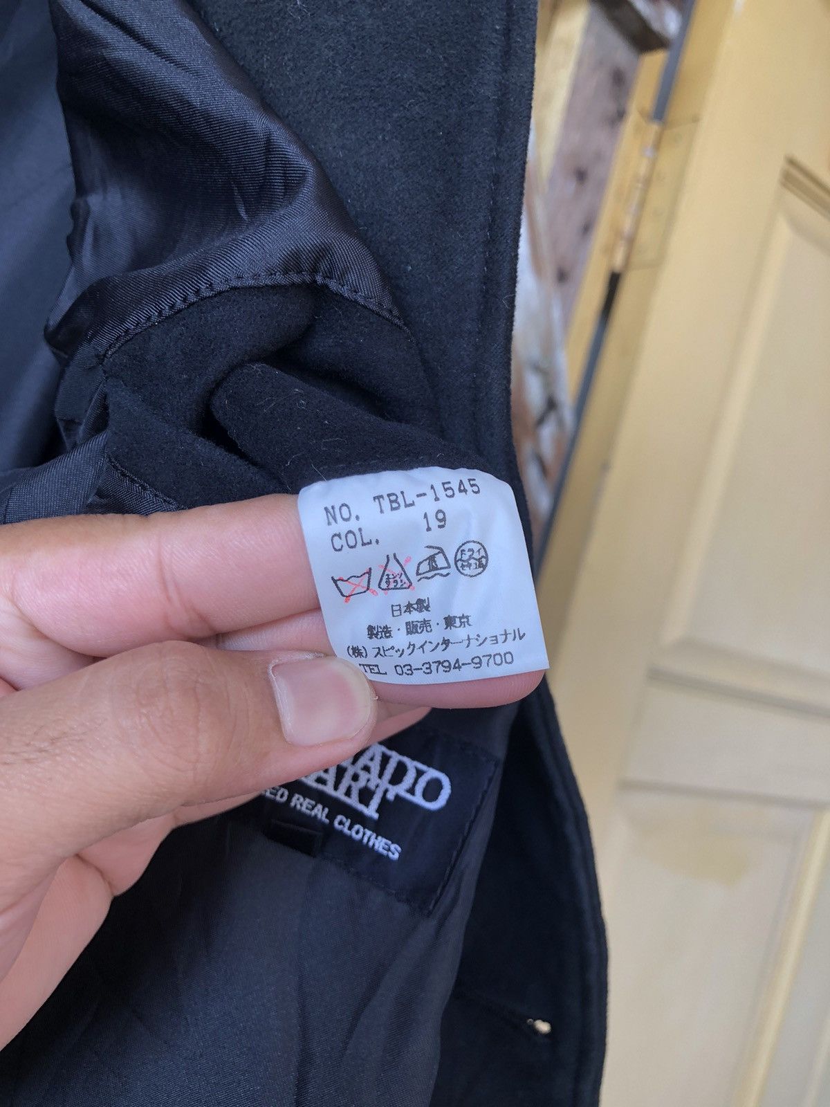 If Six Was Nine 🥷Tornado Mart Japan Punk Double Collar Cotton Jacket Size US L / EU 52-54 / 3 - 18 Thumbnail