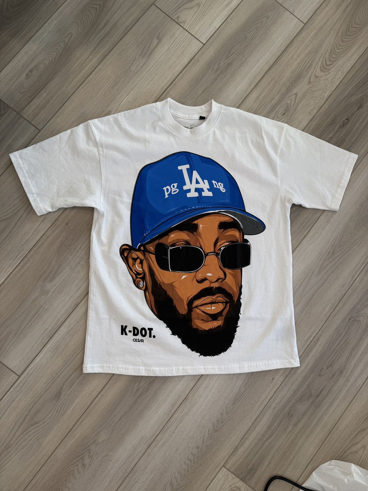 Other Bycesar Kendrick Lamar Not Like Us Oversized White Small Size US S / EU 44-46 / 1 - 1 Thumbnail