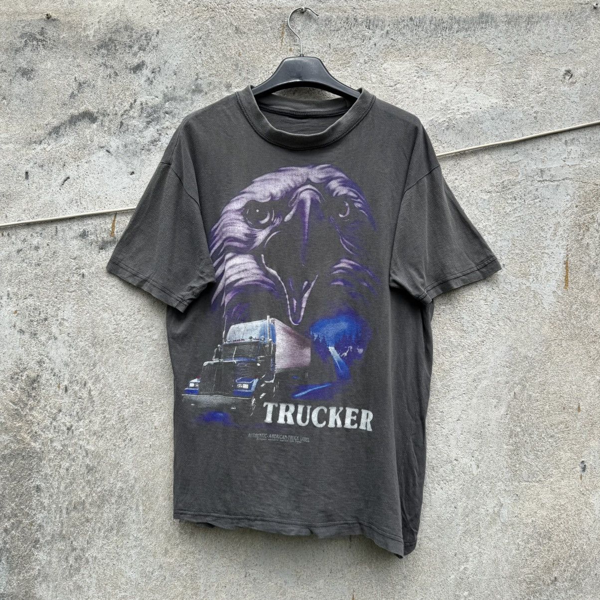 West Coast Choppers 80s/90s 3d Emblem Style Trucker Eagle Choppers Thrashed Tee Size US S / EU 44-46 / 1 - 2 Thumbnail