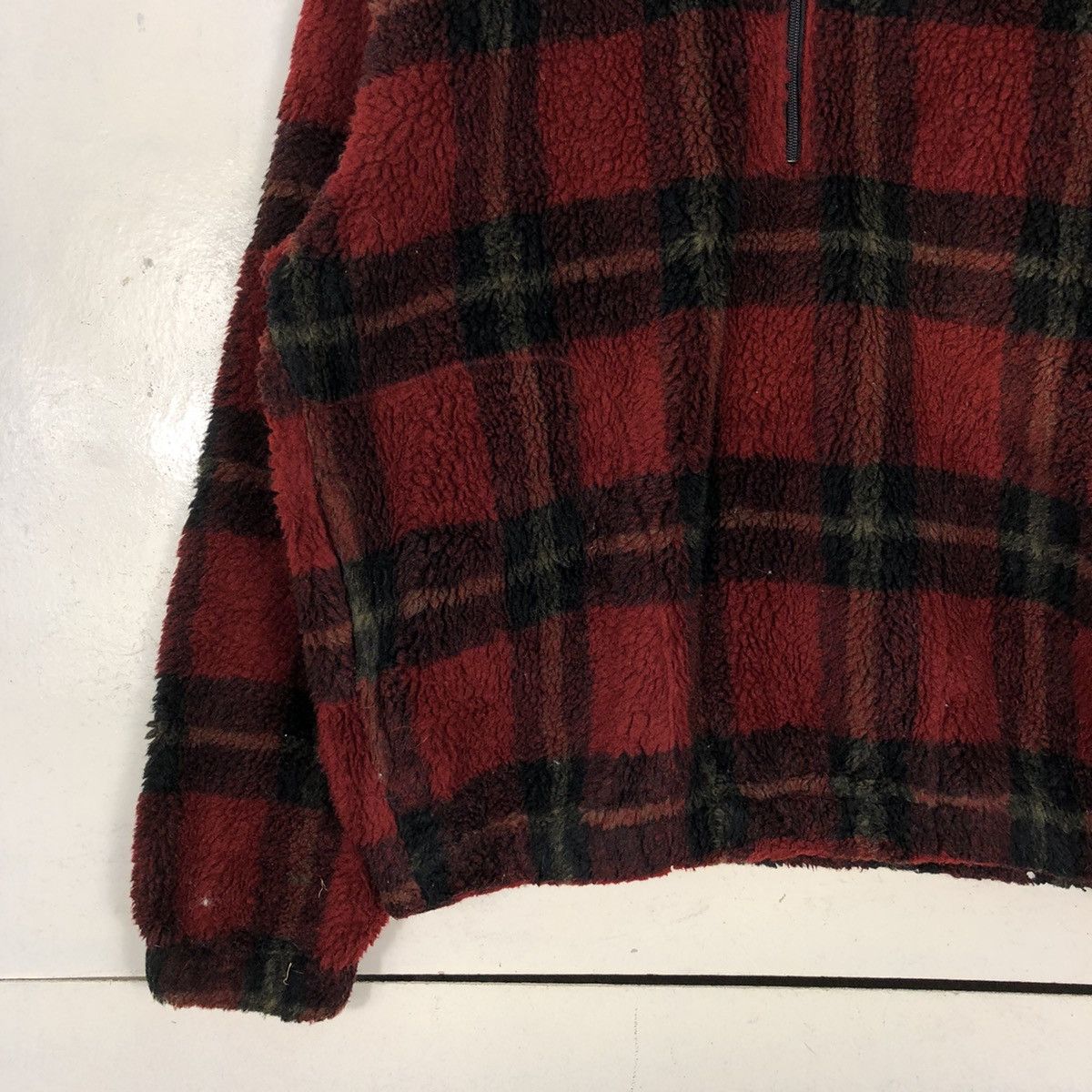 Woolrich Woolen Mills Vintage Woolrich Checkered Fleece Jacket Size US XL / EU 56 / 4 - 3 Thumbnail