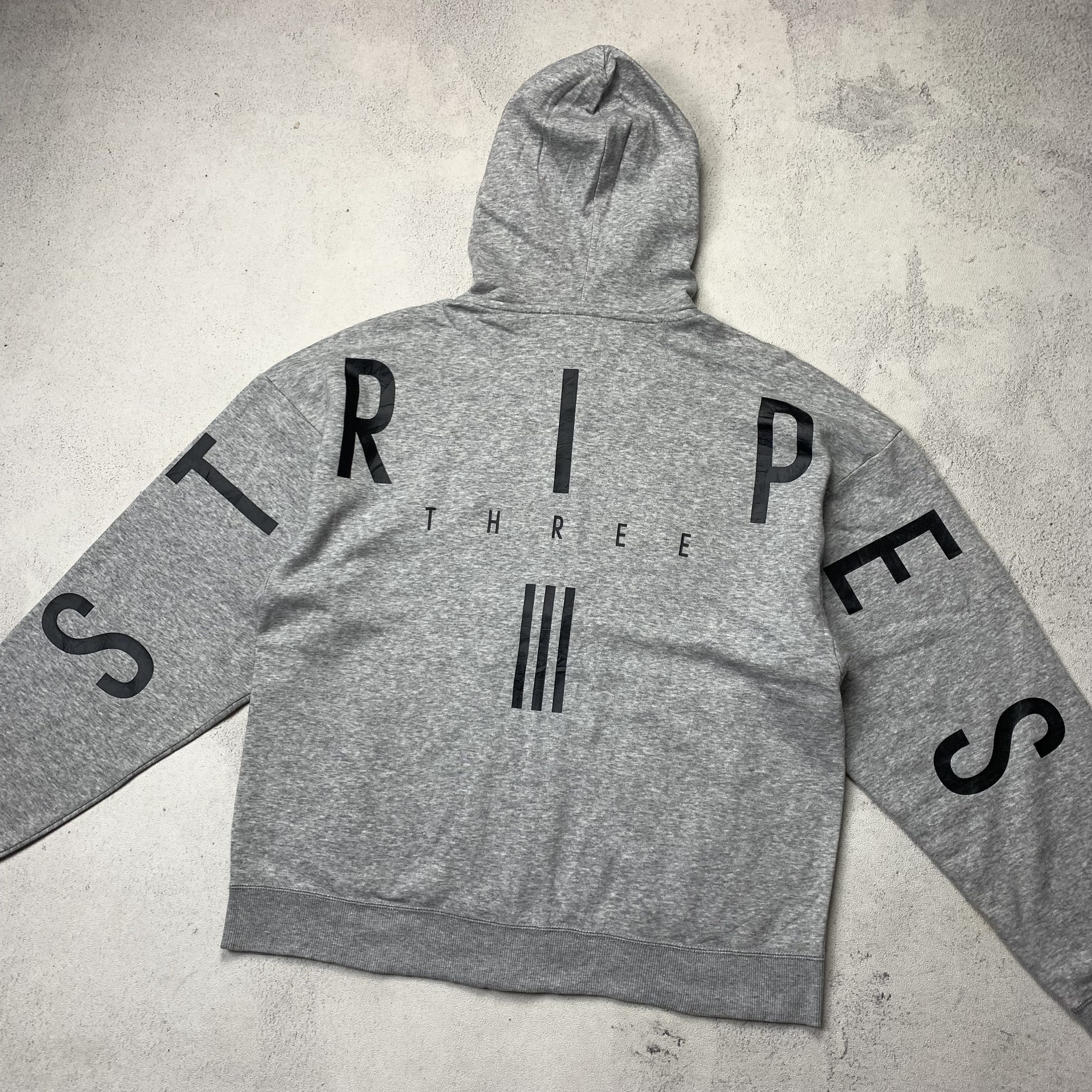 Adidas Adidas Three Stripes Spellout Logo Hoodie Size US S / EU 44-46 / 1 - 2 Thumbnail