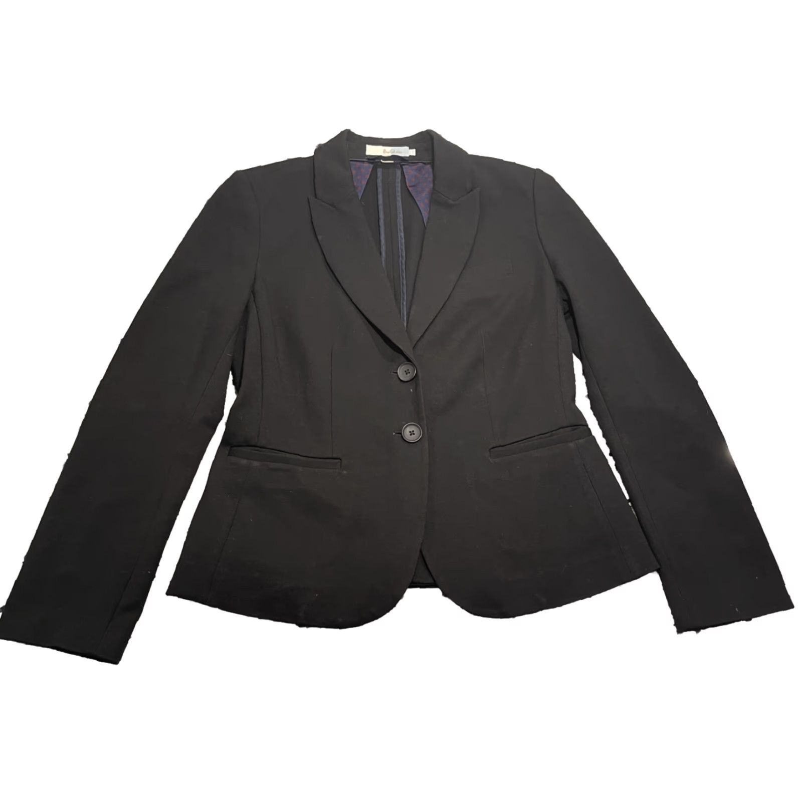 Vintage Boden Blazer Jacket Jersey Stretch Black 6R Womens Blazer Jacket Black Stretch Jersey 6R Women Size M / US 6-8 / IT 42-44 - 2 Thumbnail